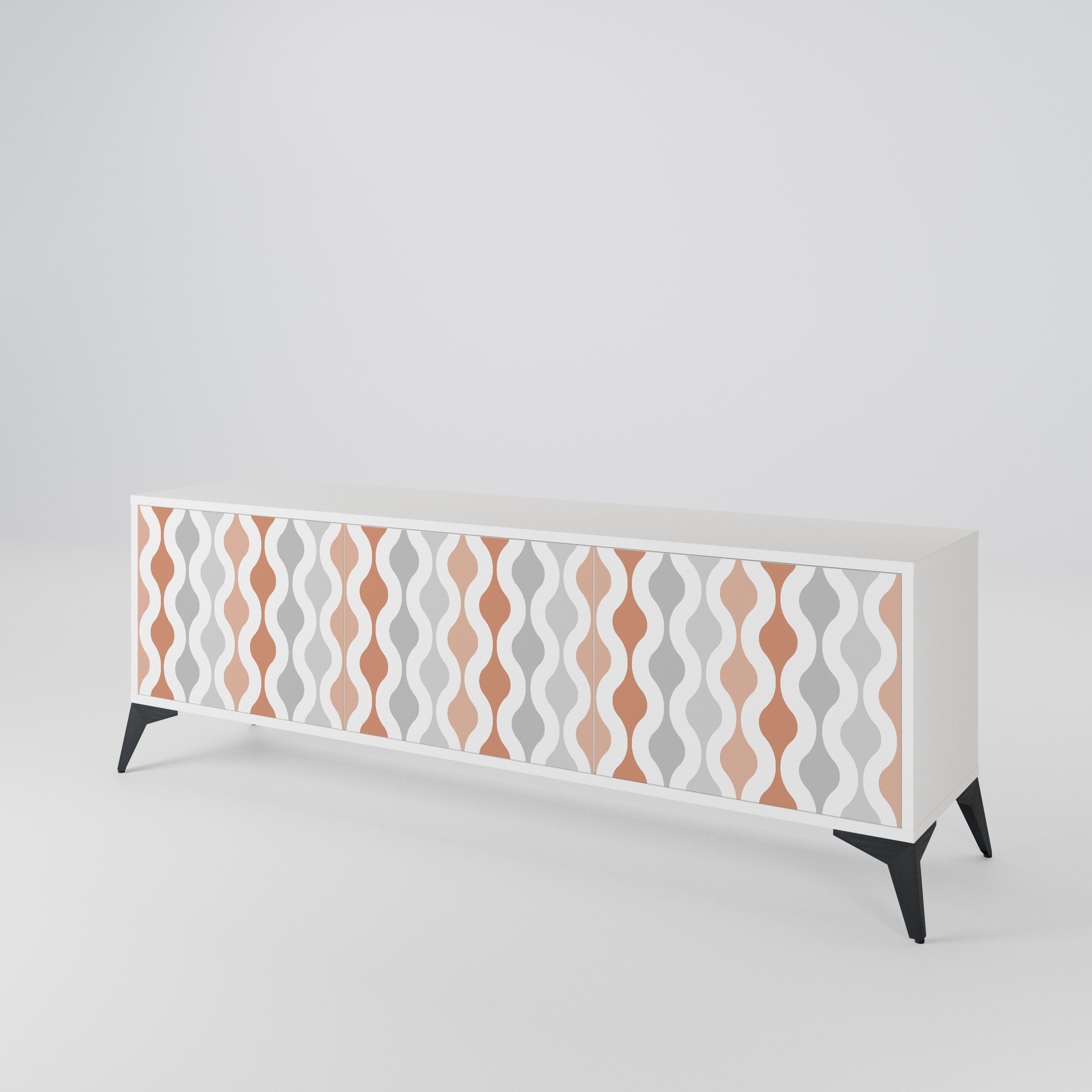 HAZY NOSTALGIA 3-Door TV Cabinet