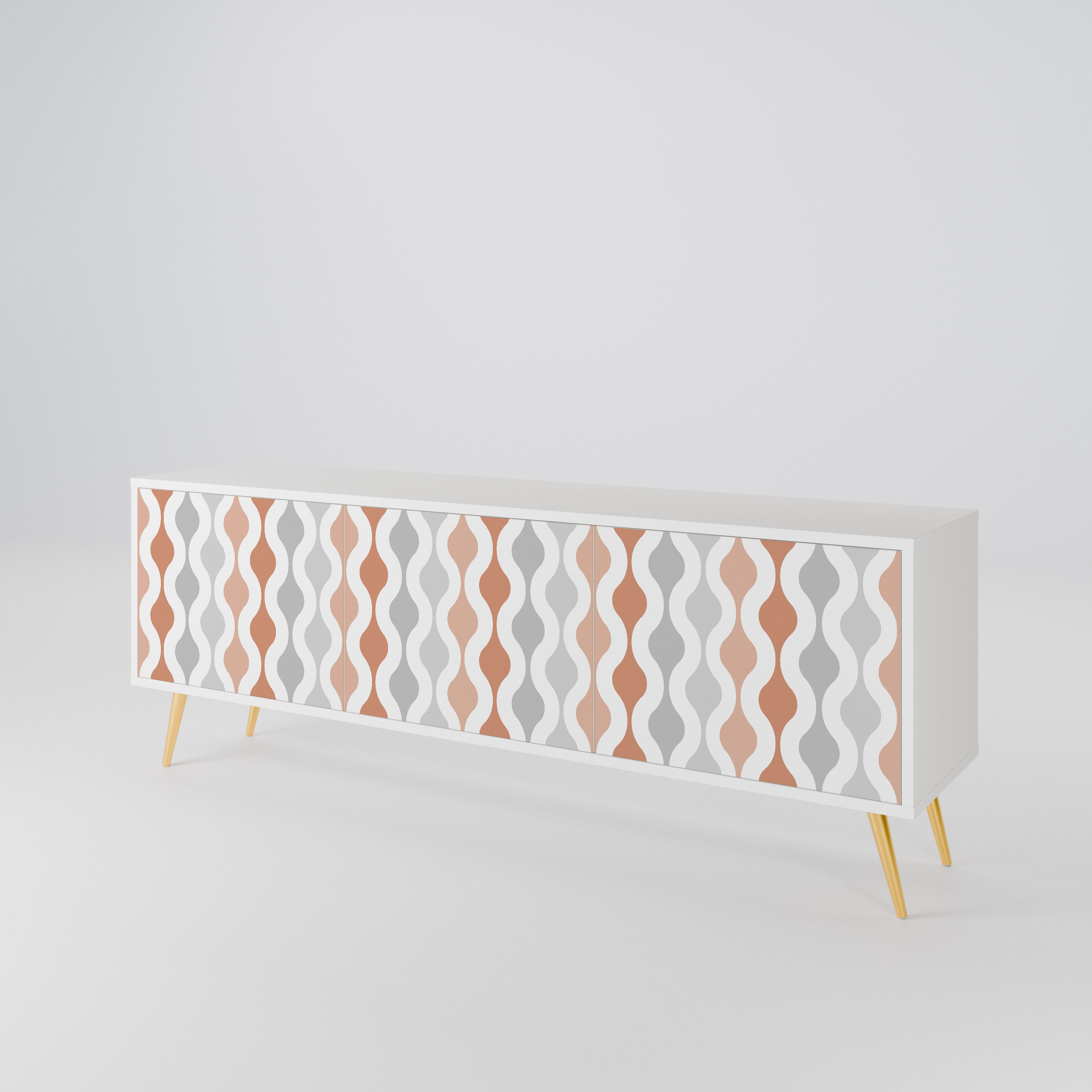 HAZY NOSTALGIA 3-Door TV Cabinet