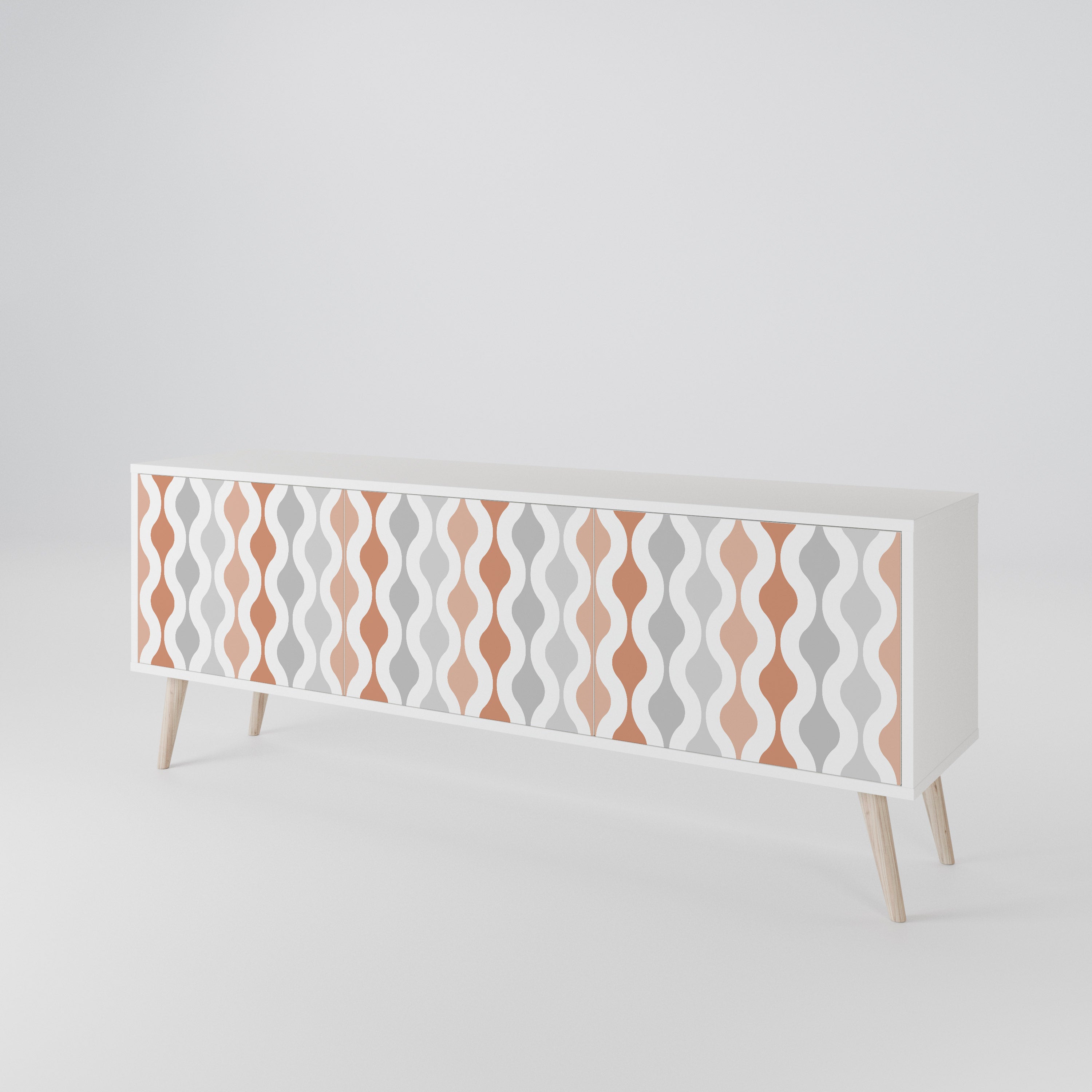 HAZY NOSTALGIA 3-Door TV Cabinet