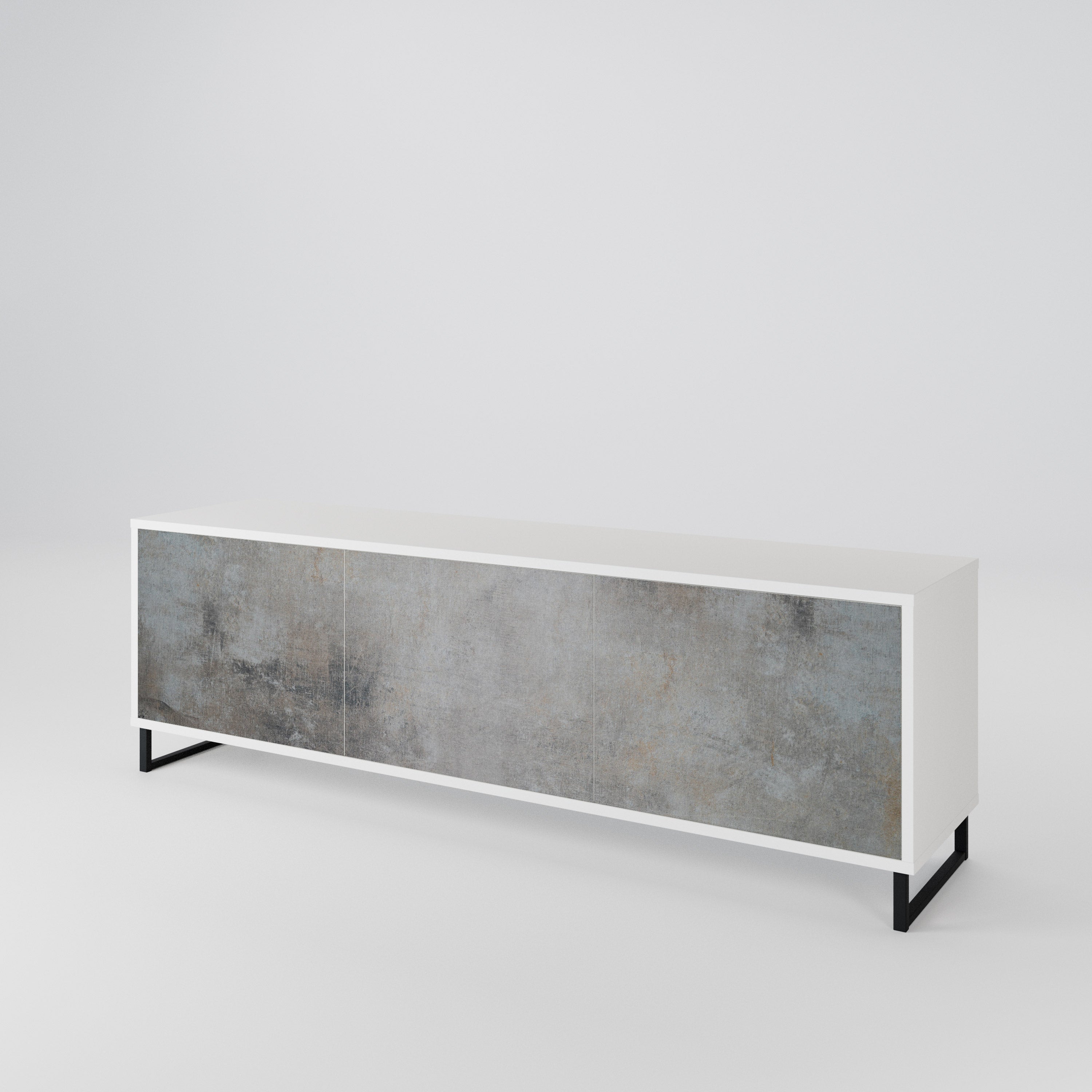 CONCRETE WALL 3-Door TV Cabinet