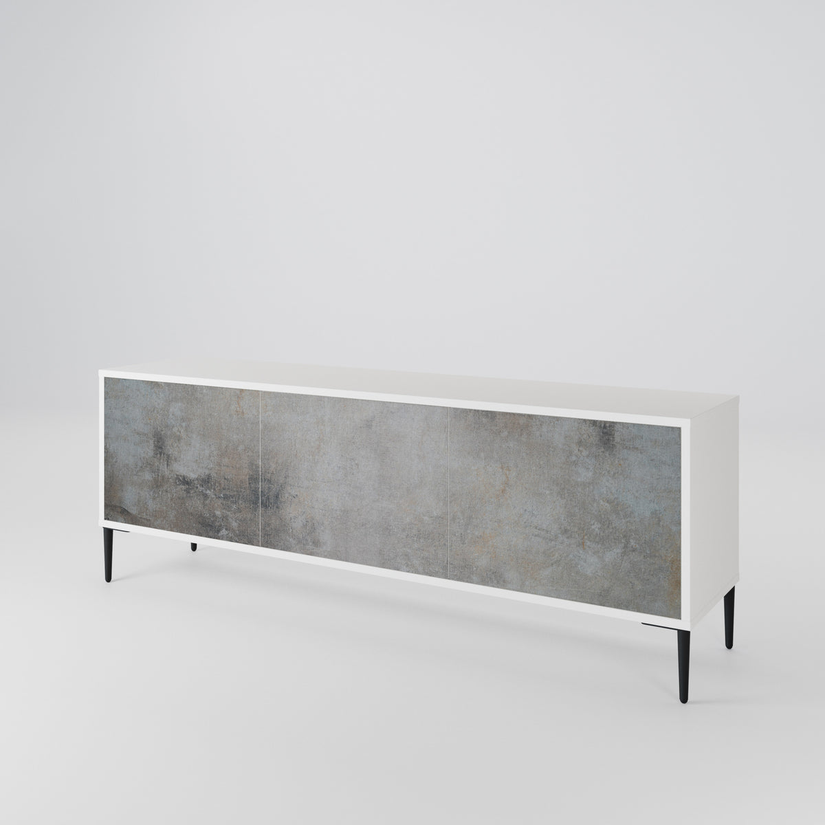 CONCRETE WALL Móvel de TV de 3 Portas