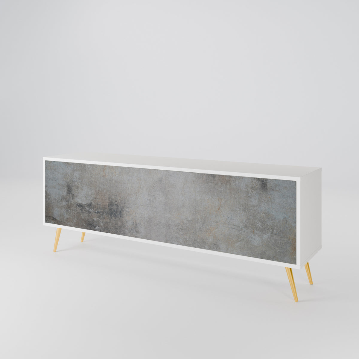 CONCRETE WALL Móvel de TV de 3 Portas