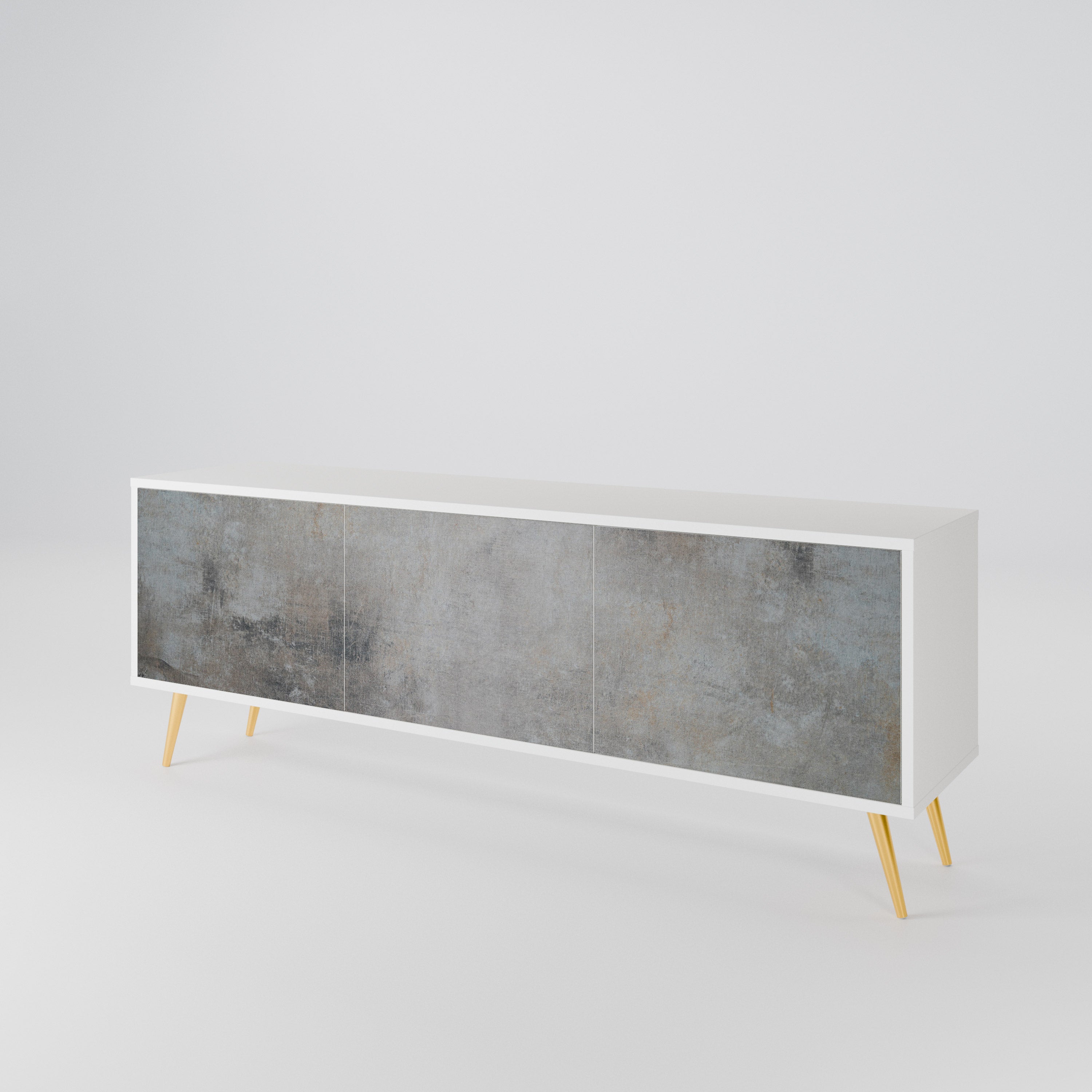 CONCRETE WALL 3-Door TV Cabinet
