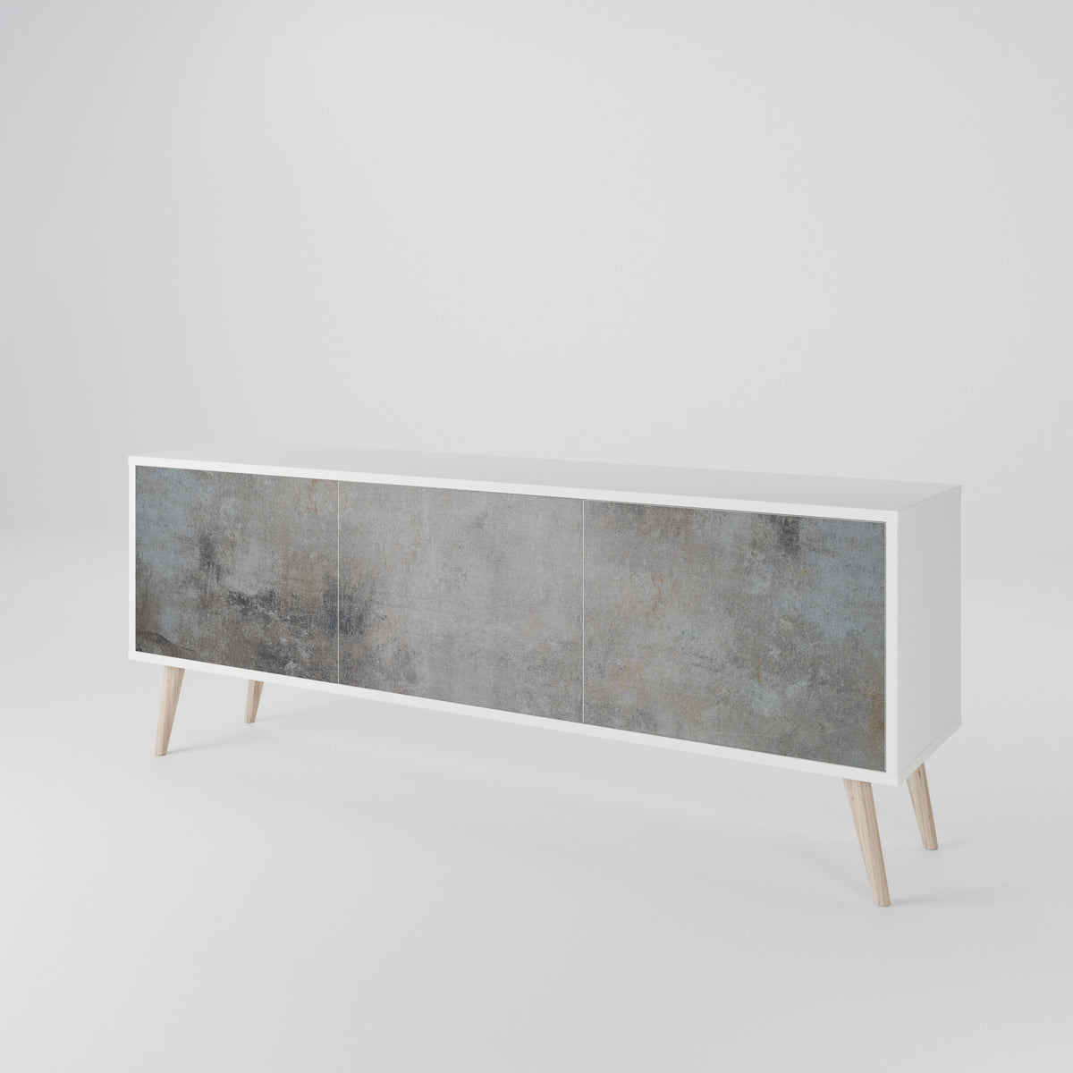 CONCRETE WALL Móvel de TV de 3 Portas