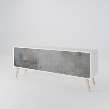 CONCRETE WALL Móvel de TV de 3 Portas