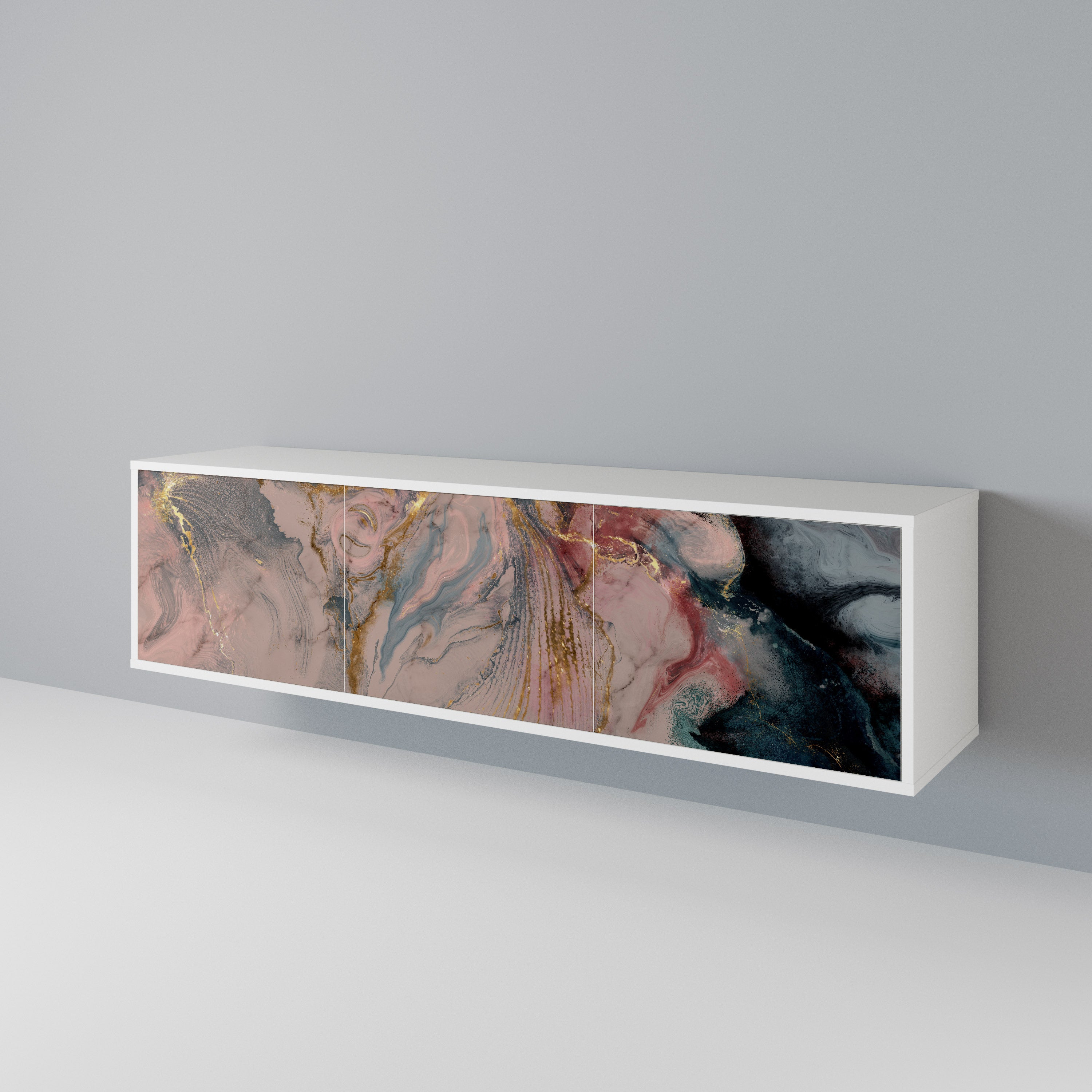 GILDED SWIRLS 3-Door TV Cabinet
