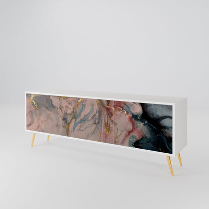 GILDED SWIRLS 3-Door TV Cabinet