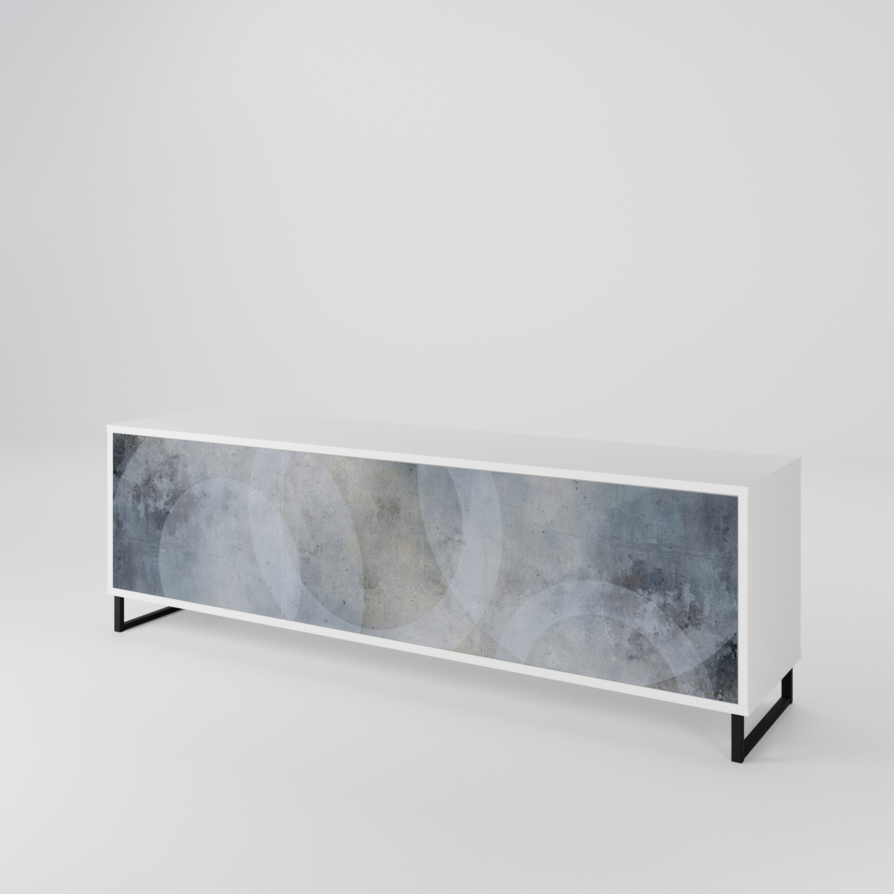 MUTED ARC 3-Door TV Cabinet