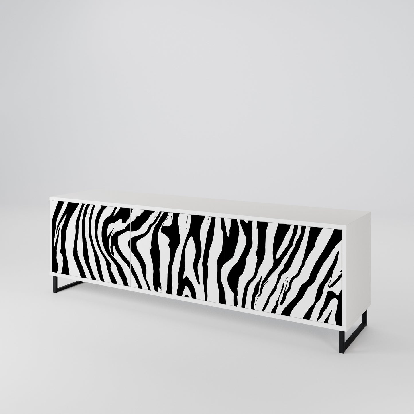 SPLENDID ZEBRA Móvel de TV de 3 Portas