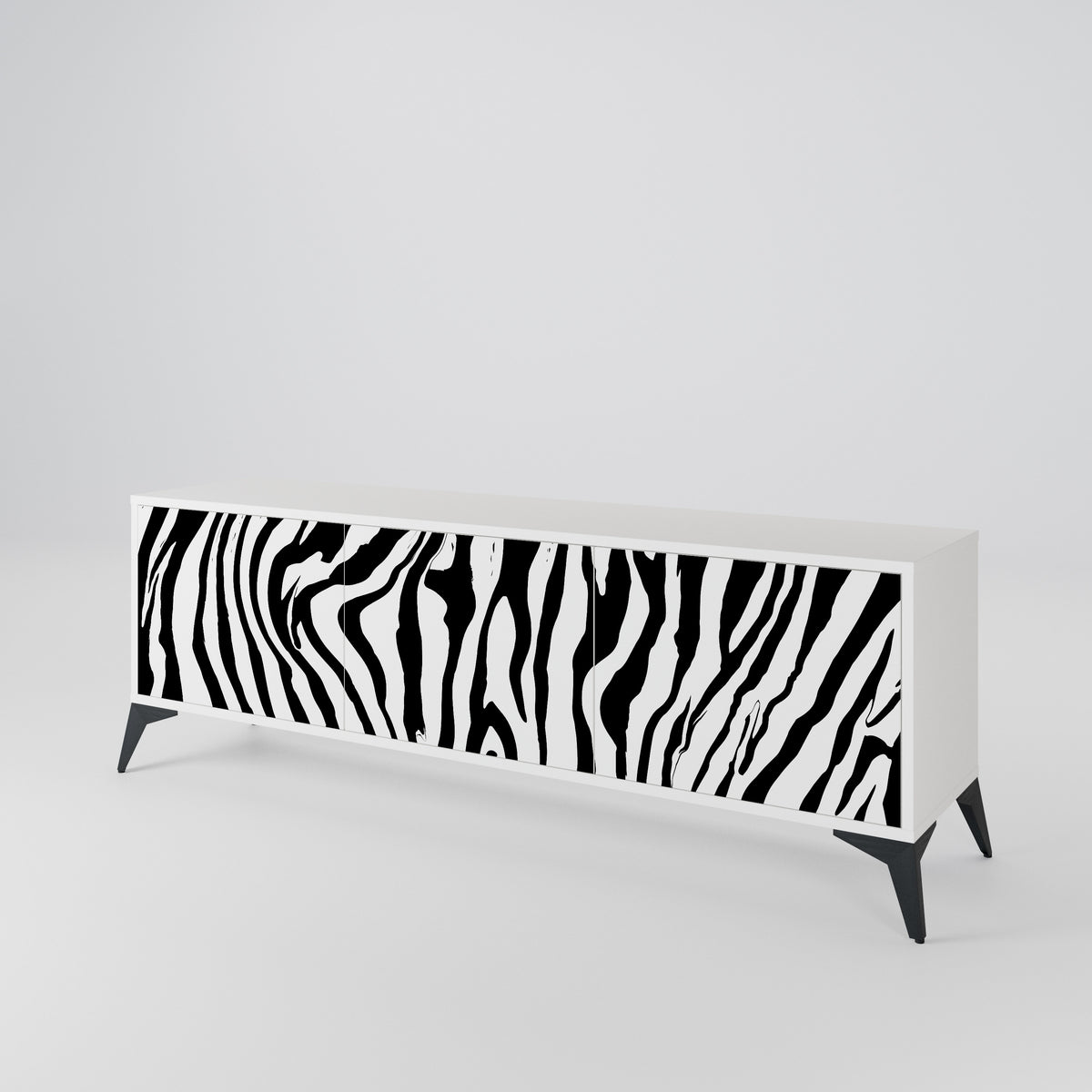 SPLENDID ZEBRA Móvel de TV de 3 Portas
