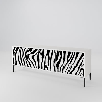 SPLENDID ZEBRA Móvel de TV de 3 Portas