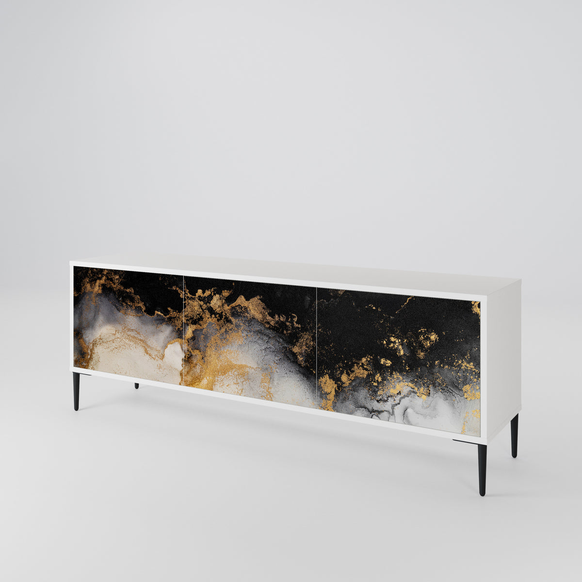 MARBLE OF TOMMORROW Móvel de TV de 3 Portas