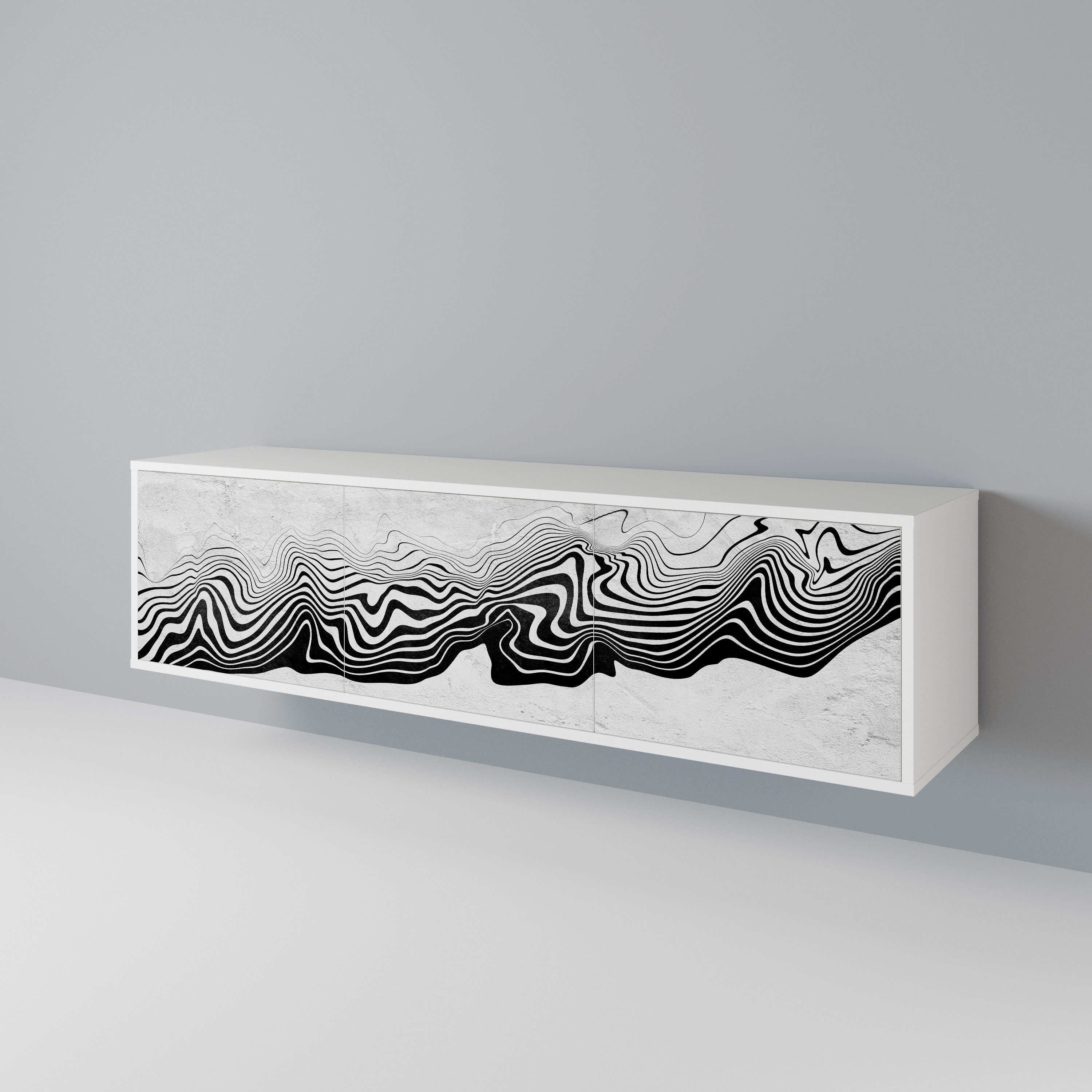 MONOCHROME MIRAGE 3-Door TV Cabinet