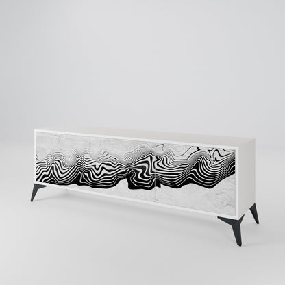 MONOCHROME MIRAGE Móvel de TV de 3 Portas