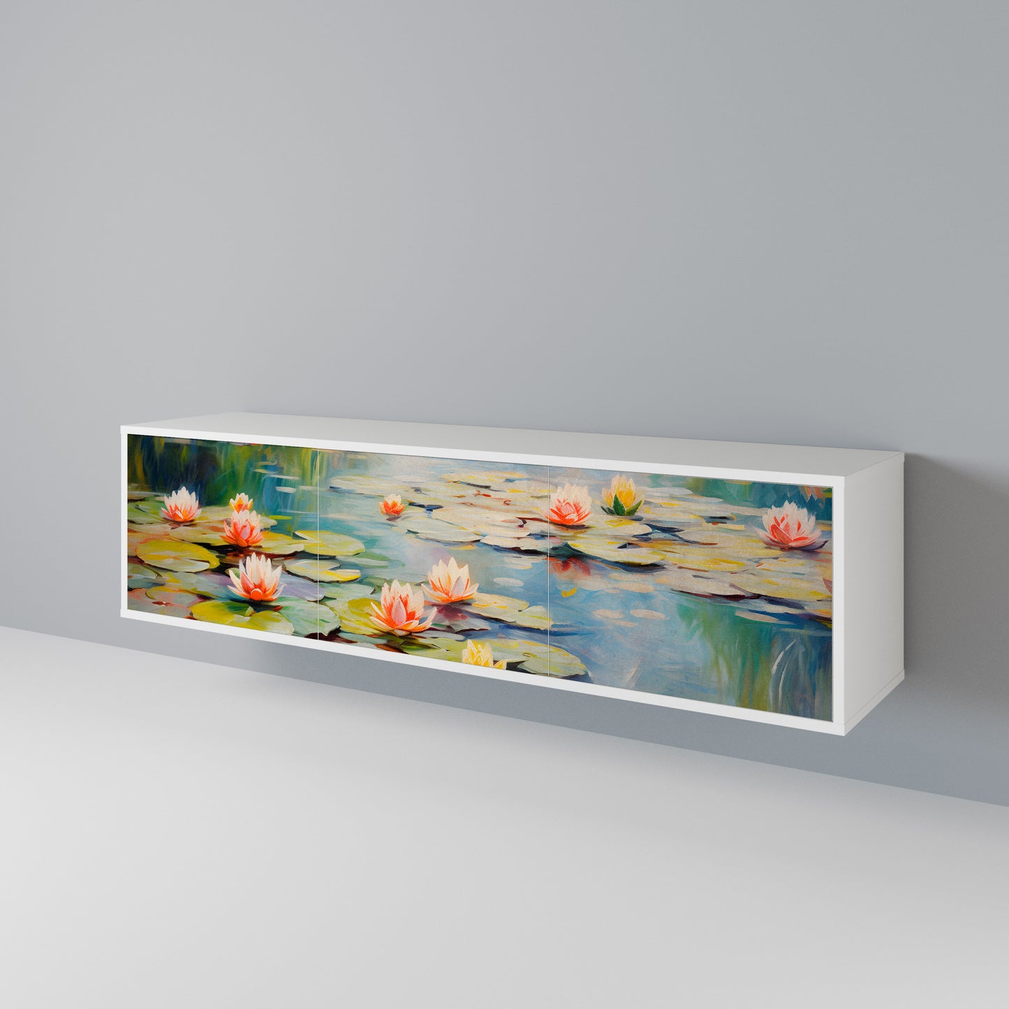 BLOOMING WATERS Móvel de TV de 3 Portas