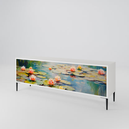 BLOOMING WATERS Móvel de TV de 3 Portas