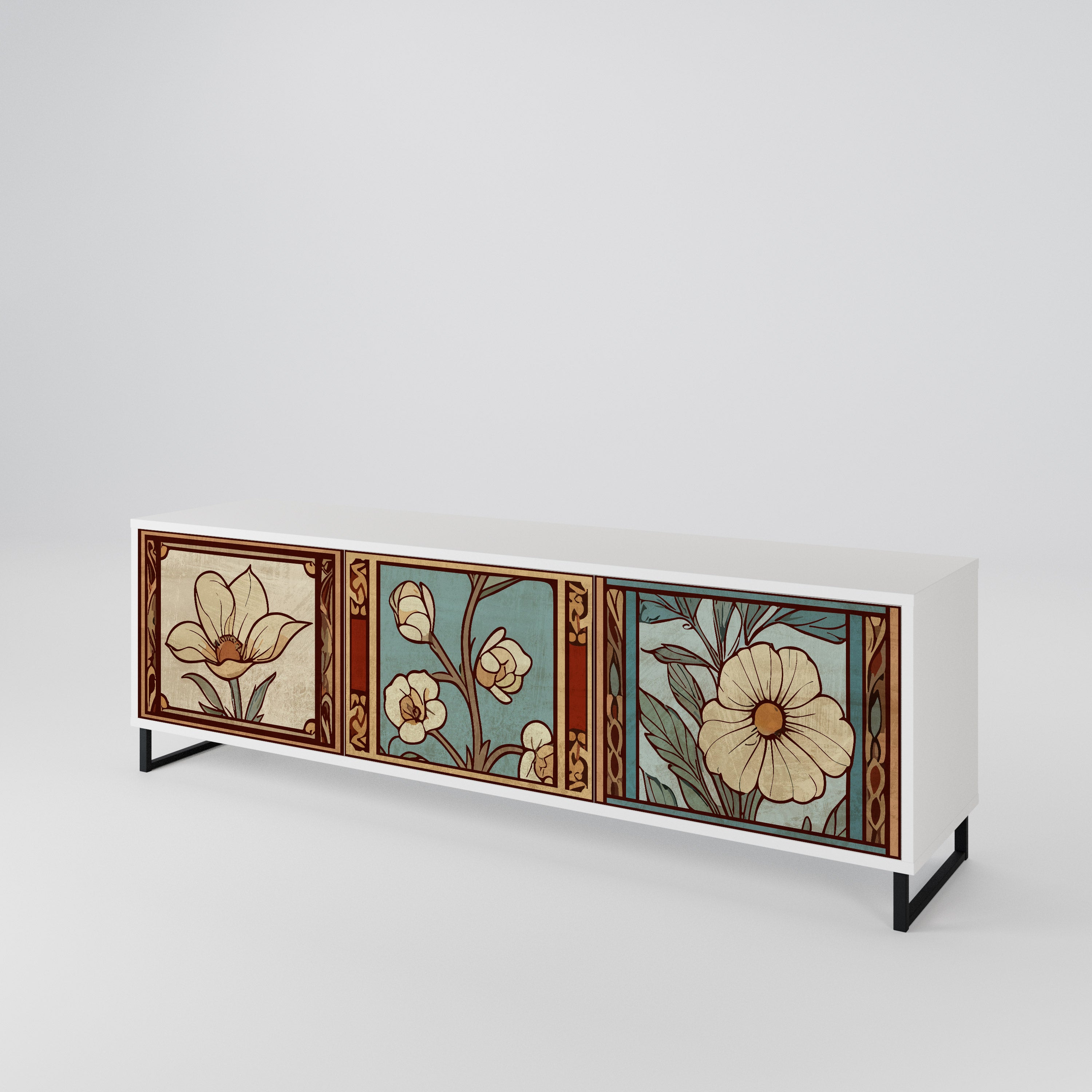 TIMELESS FLORA Móvel de TV de 3 Portas