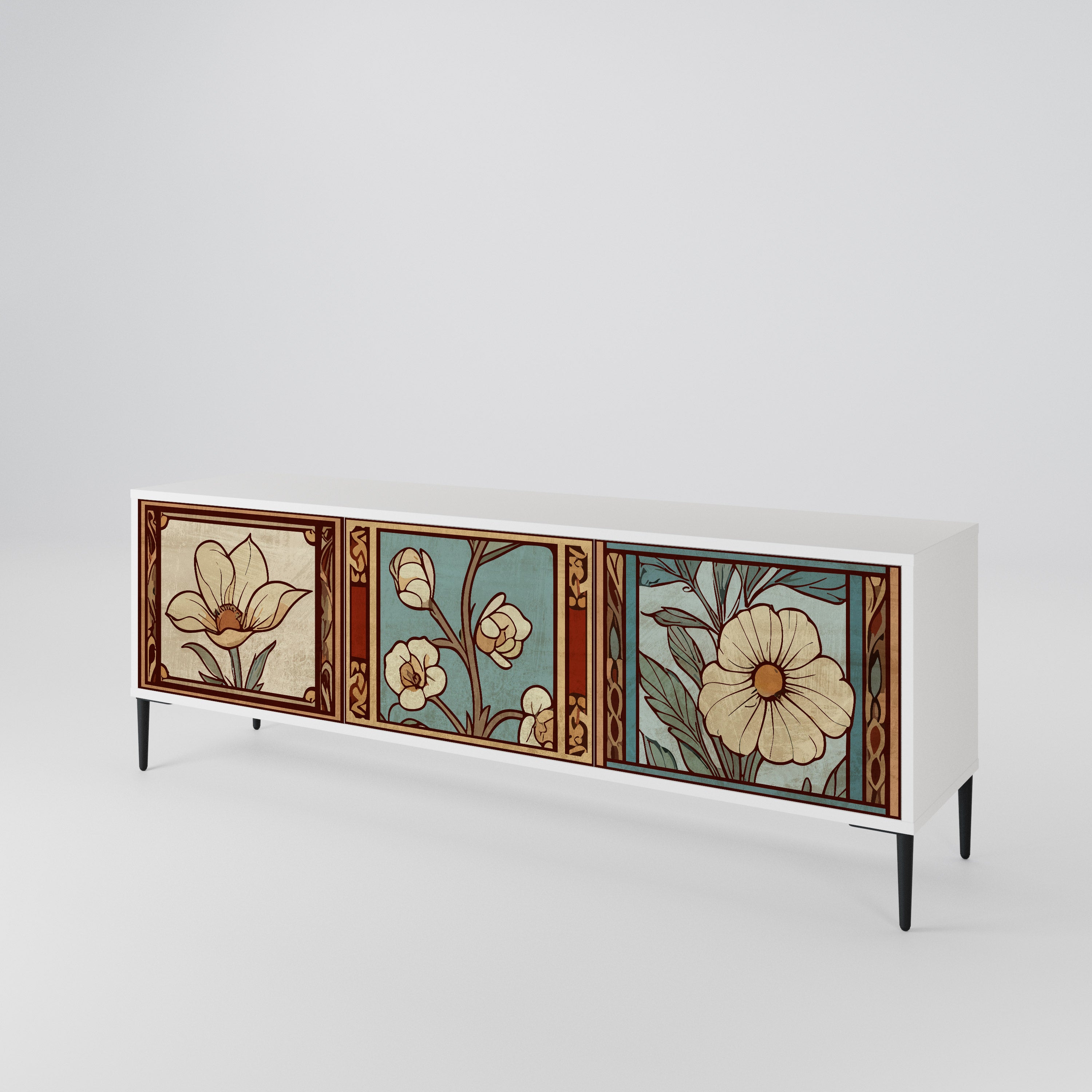 TIMELESS FLORA Móvel de TV de 3 Portas