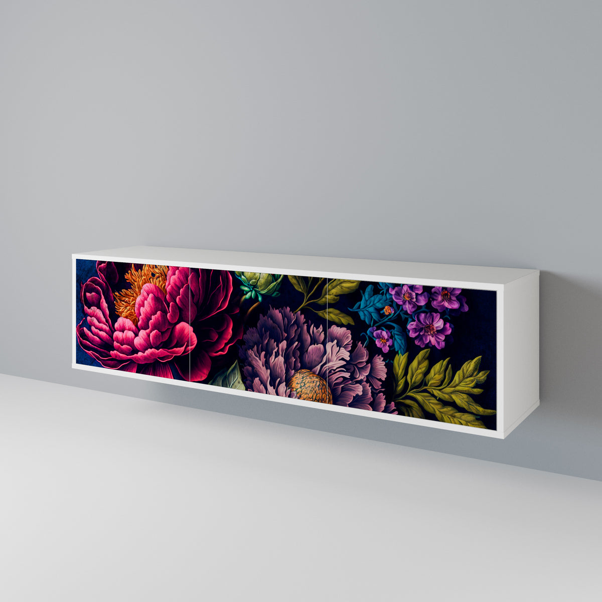 BLOOMING ELEGANCE Móvel de TV de 3 Portas