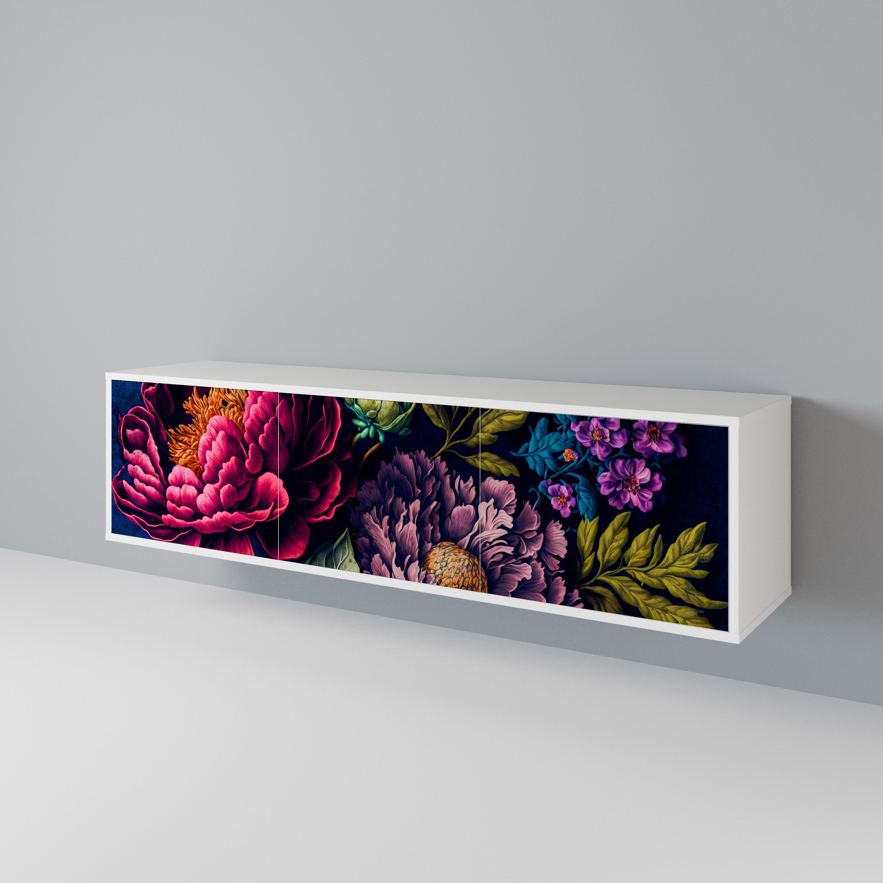 BLOOMING ELEGANCE Móvel de TV de 3 Portas