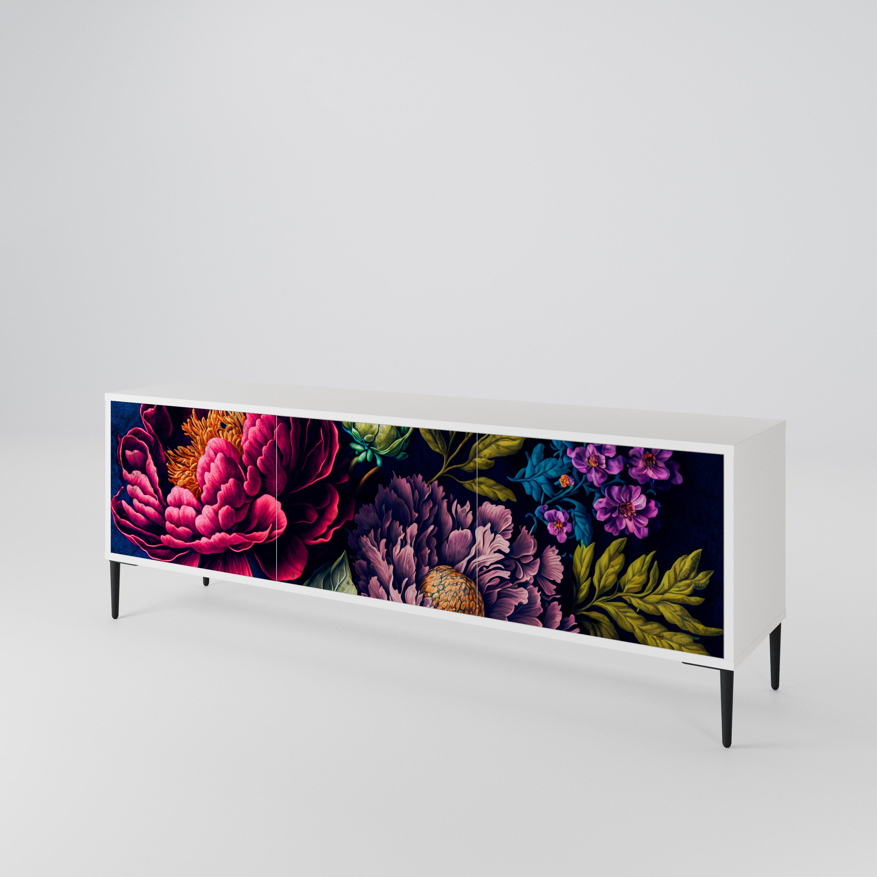 BLOOMING ELEGANCE Móvel de TV de 3 Portas