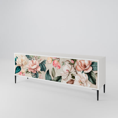 FLORAL GRACE Móvel de TV de 3 Portas