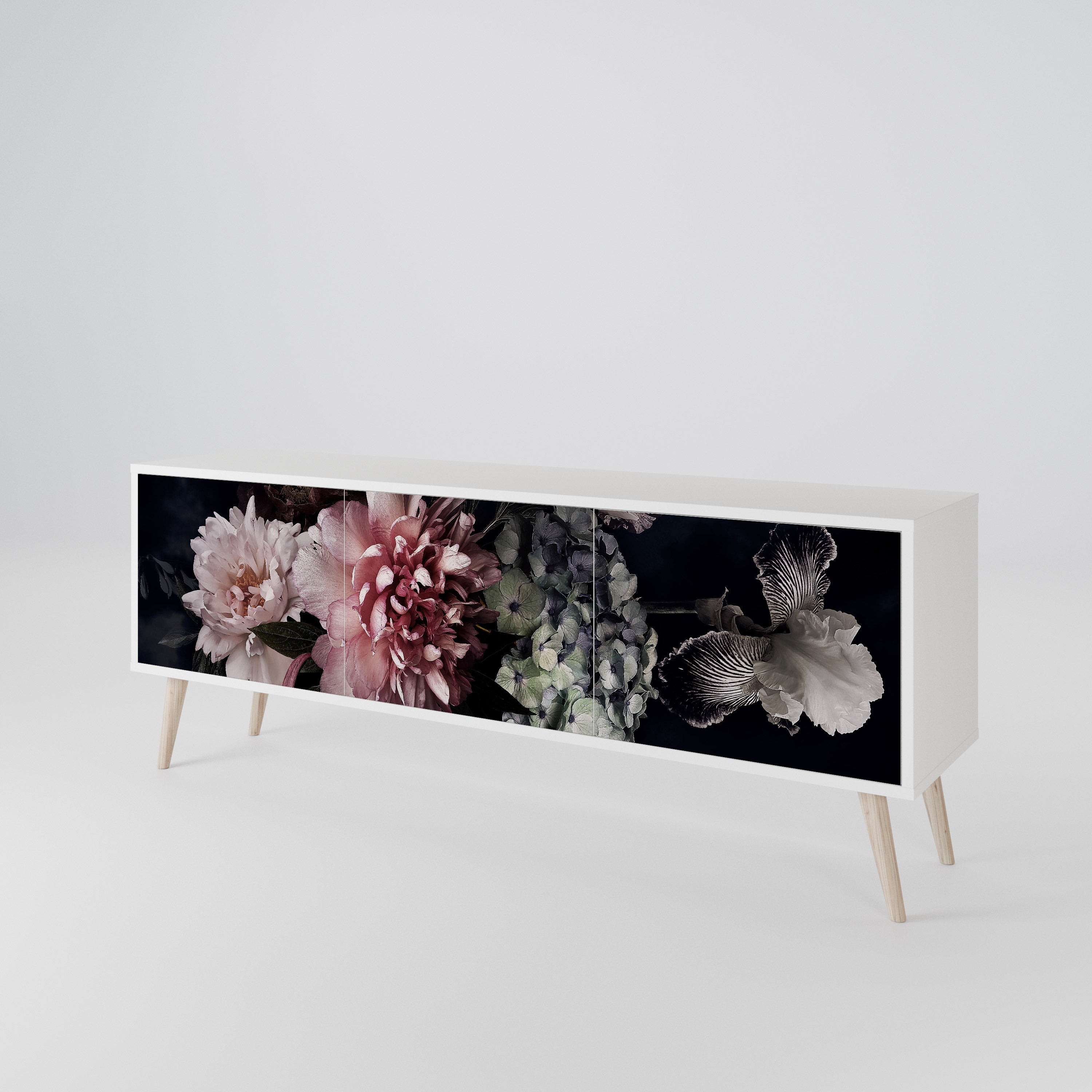 PURE BLOSSOM Móvel de TV de 3 Portas