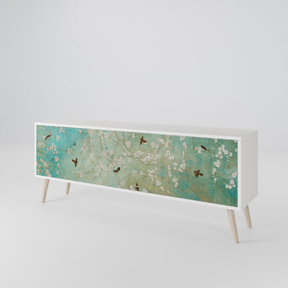 BLOOMING CHARM 3-Door TV Cabinet