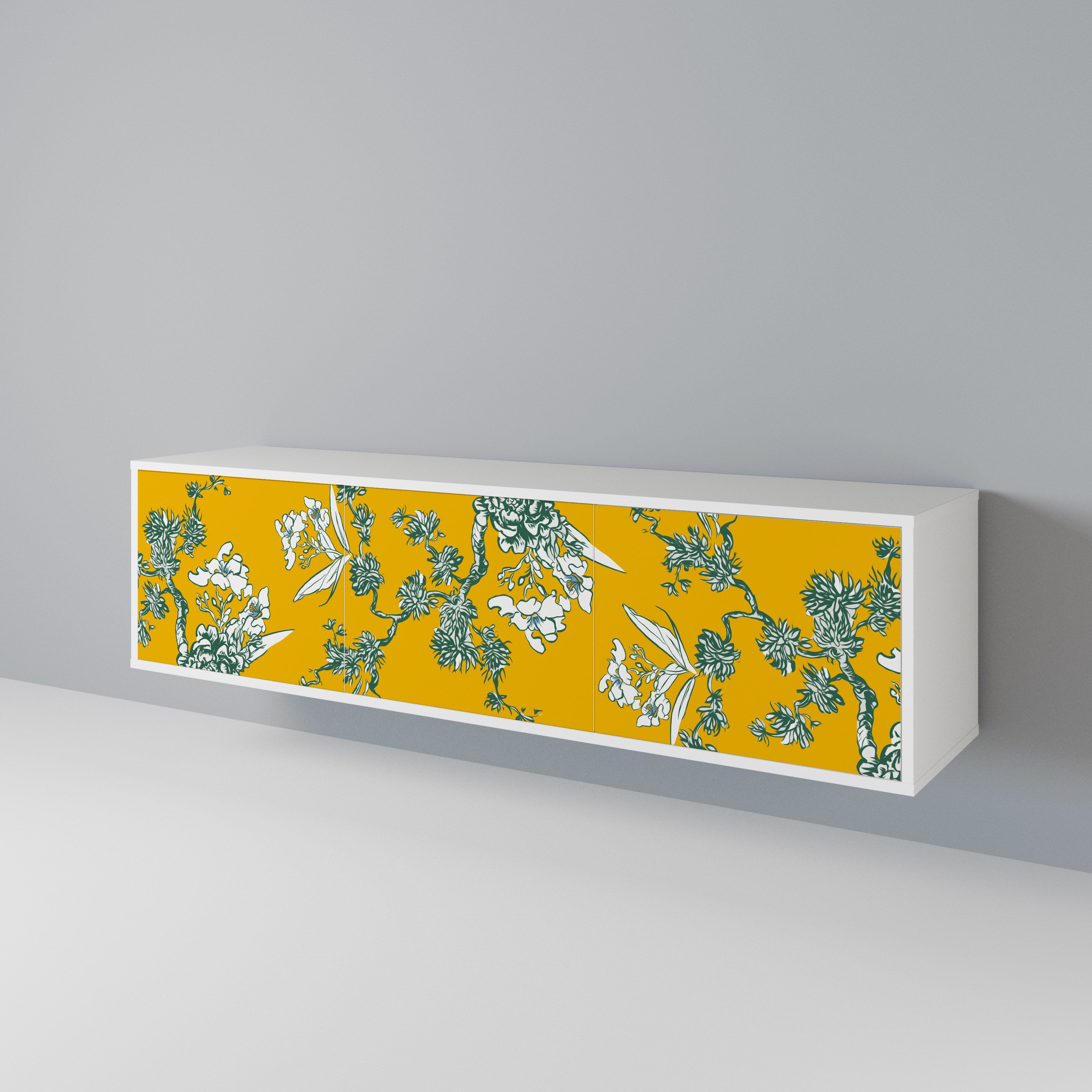 YELLOW CHINOISERIE Móvel de TV de 3 Portas