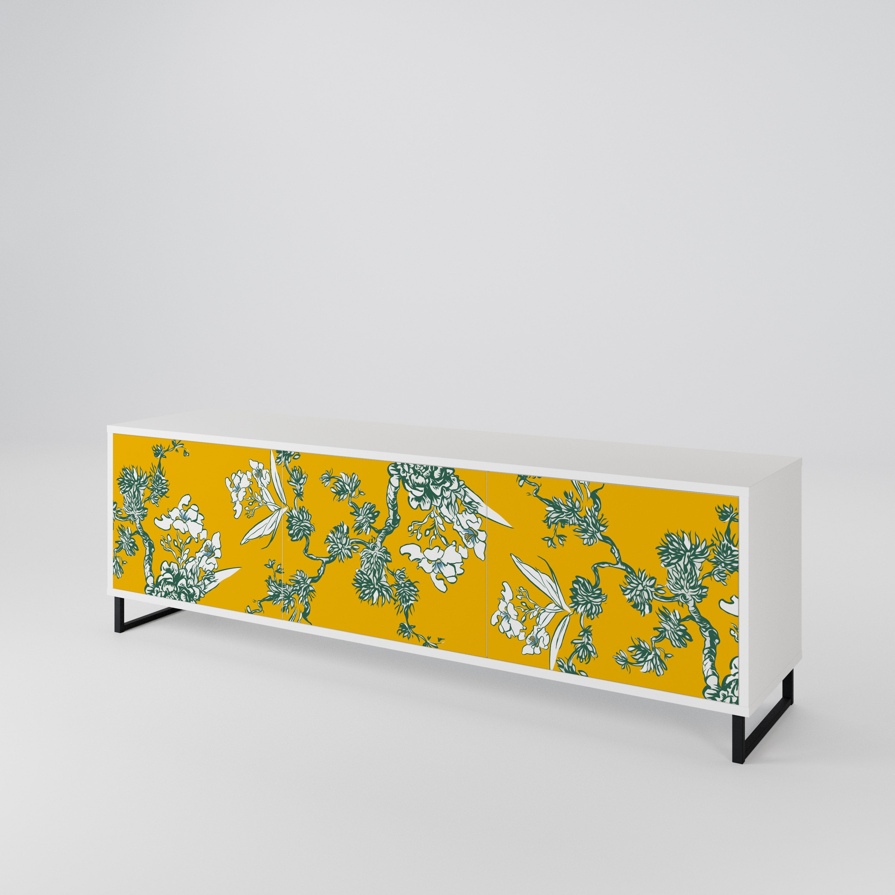 YELLOW CHINOISERIE Móvel de TV de 3 Portas