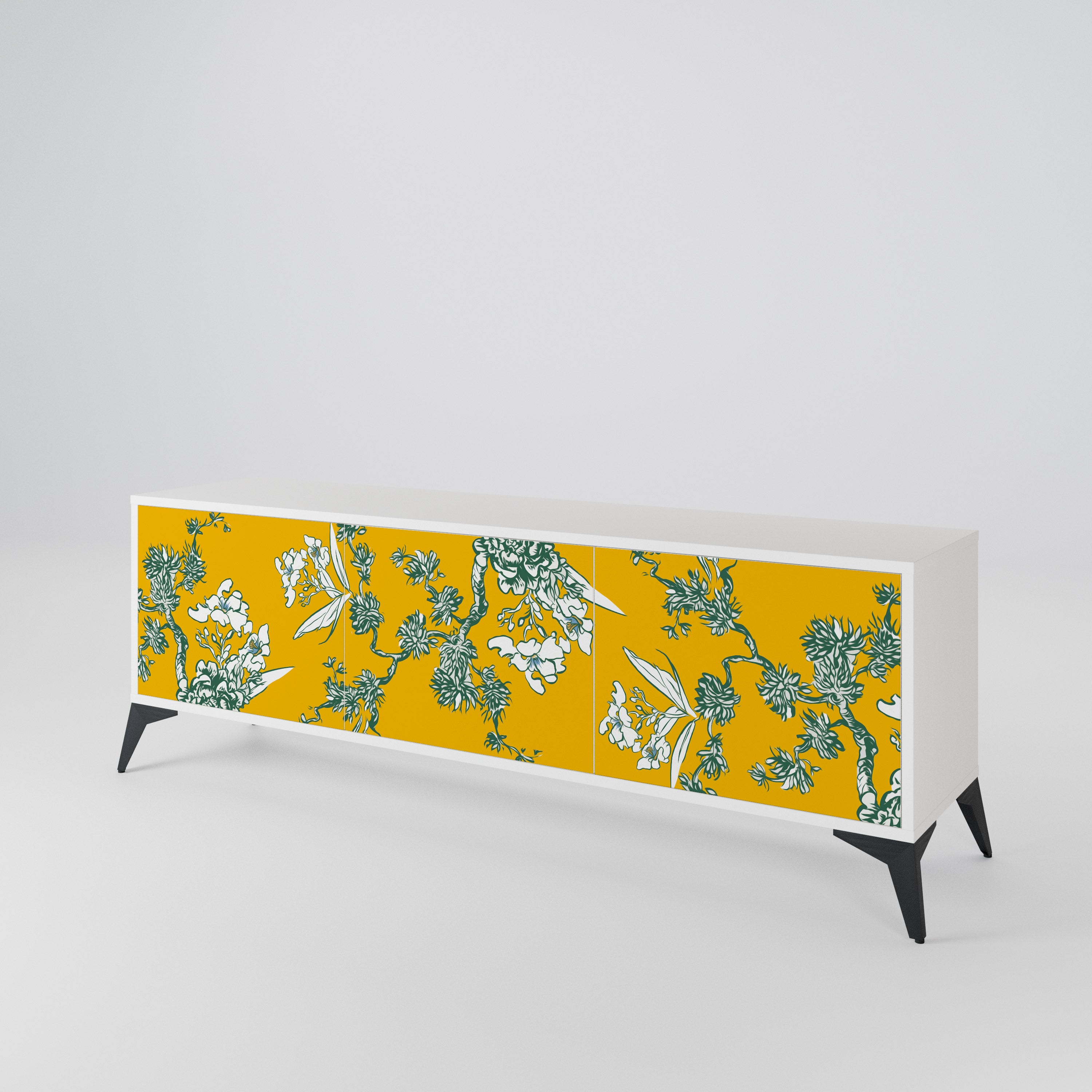 YELLOW CHINOISERIE Móvel de TV de 3 Portas