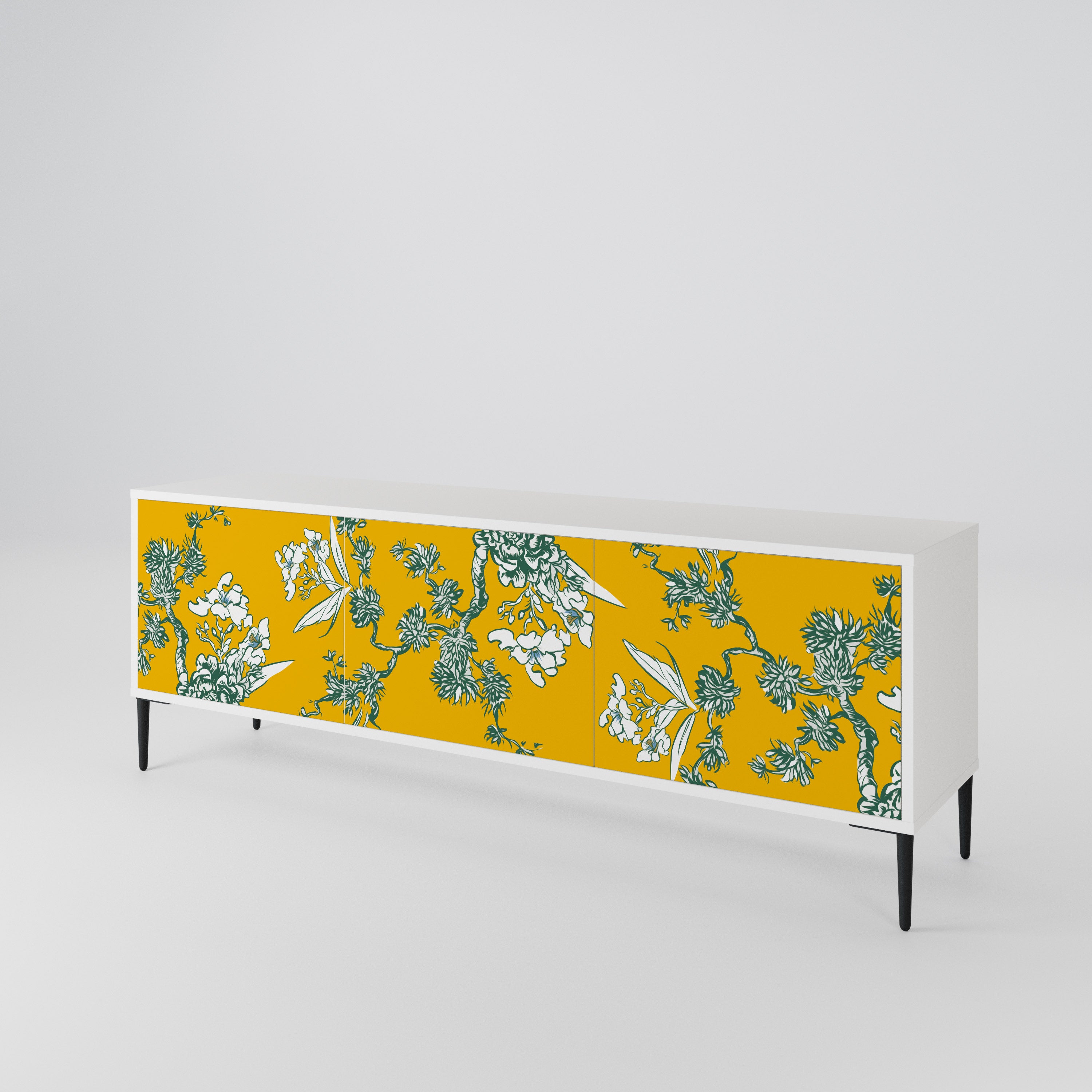 YELLOW CHINOISERIE Móvel de TV de 3 Portas