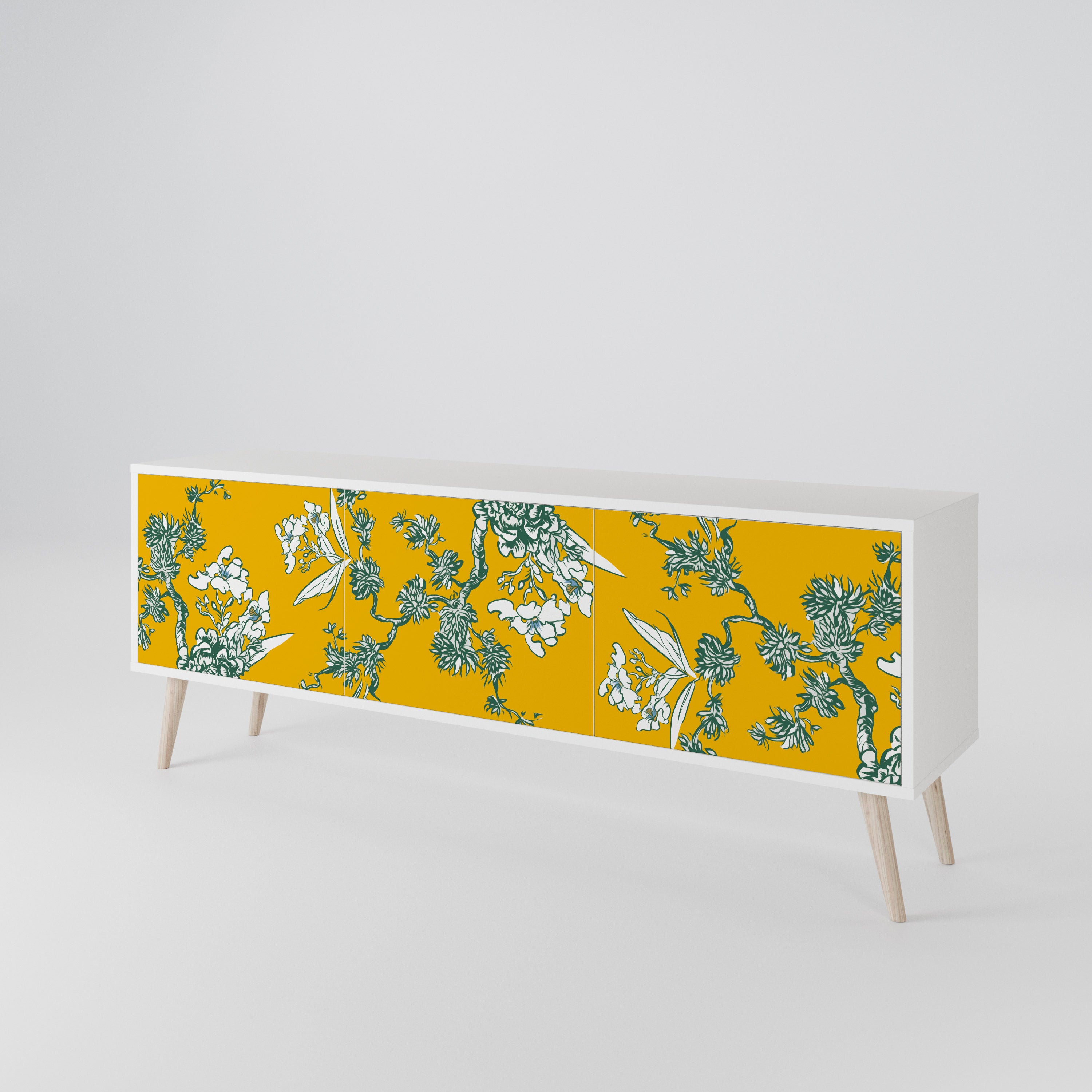 YELLOW CHINOISERIE Móvel de TV de 3 Portas