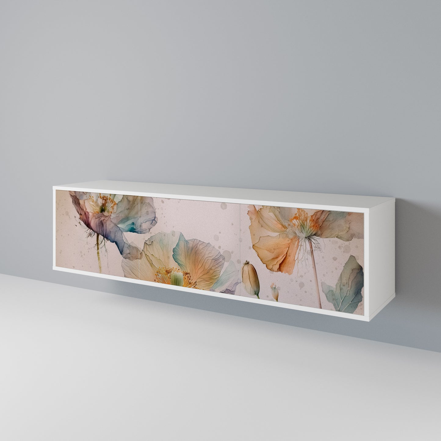 SOFTEN POPPY 3-Door TV Cabinet