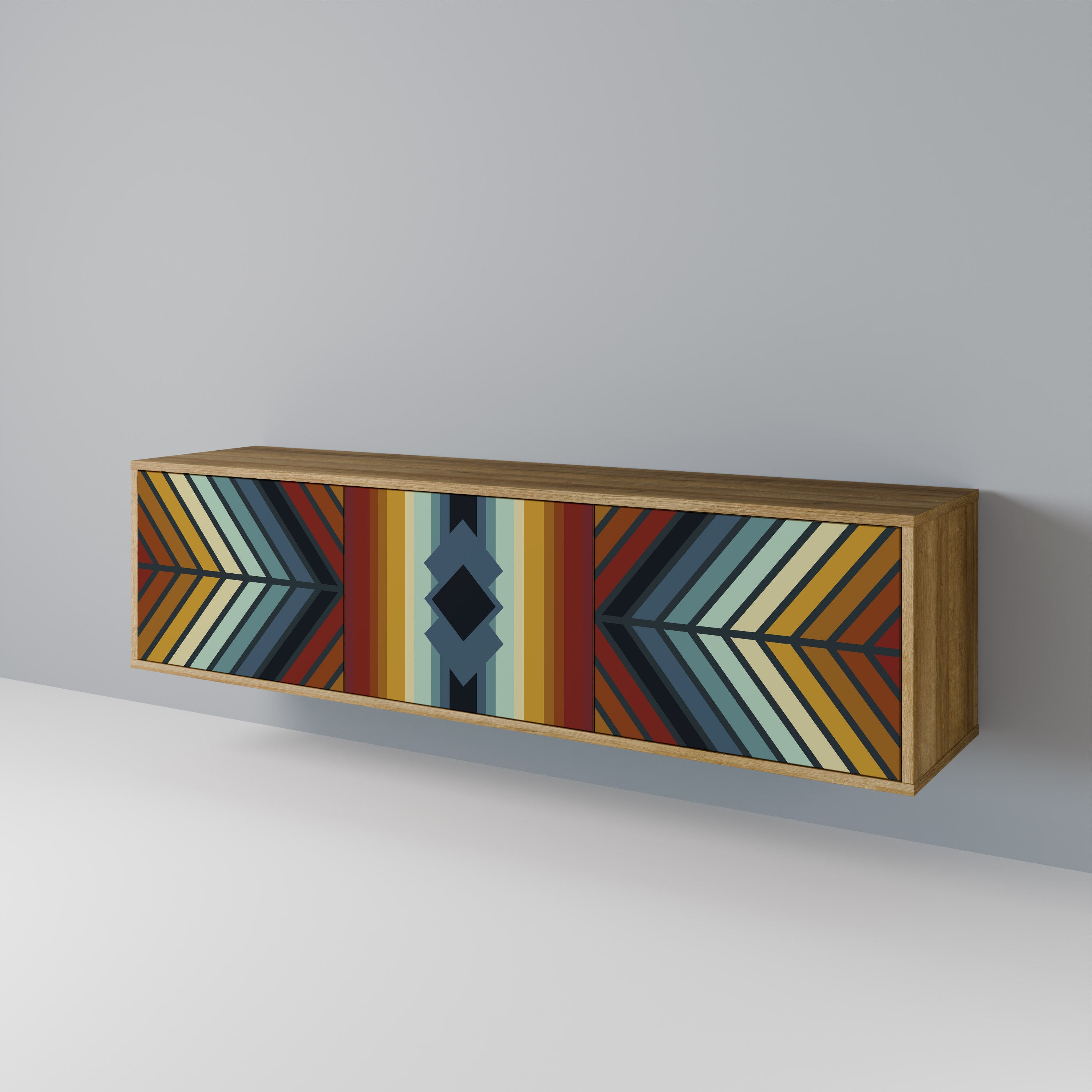 INDIGENOUS ZIGZAG Móvel de TV de 3 Portas