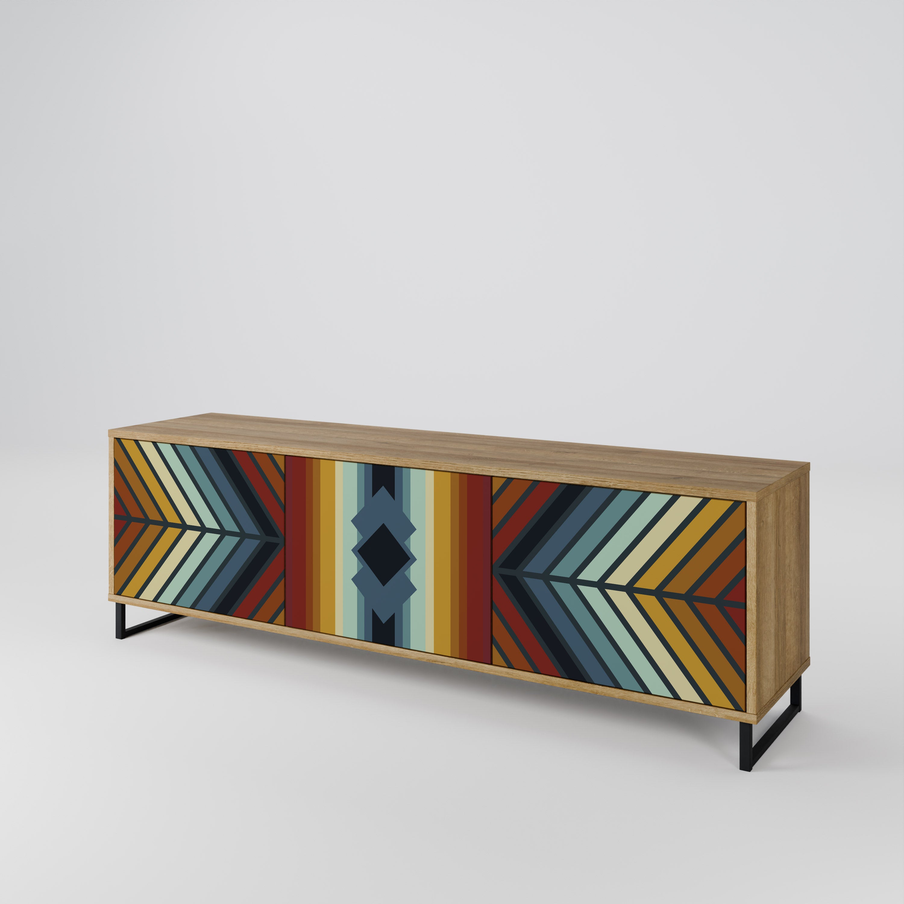 INDIGENOUS ZIGZAG Móvel de TV de 3 Portas