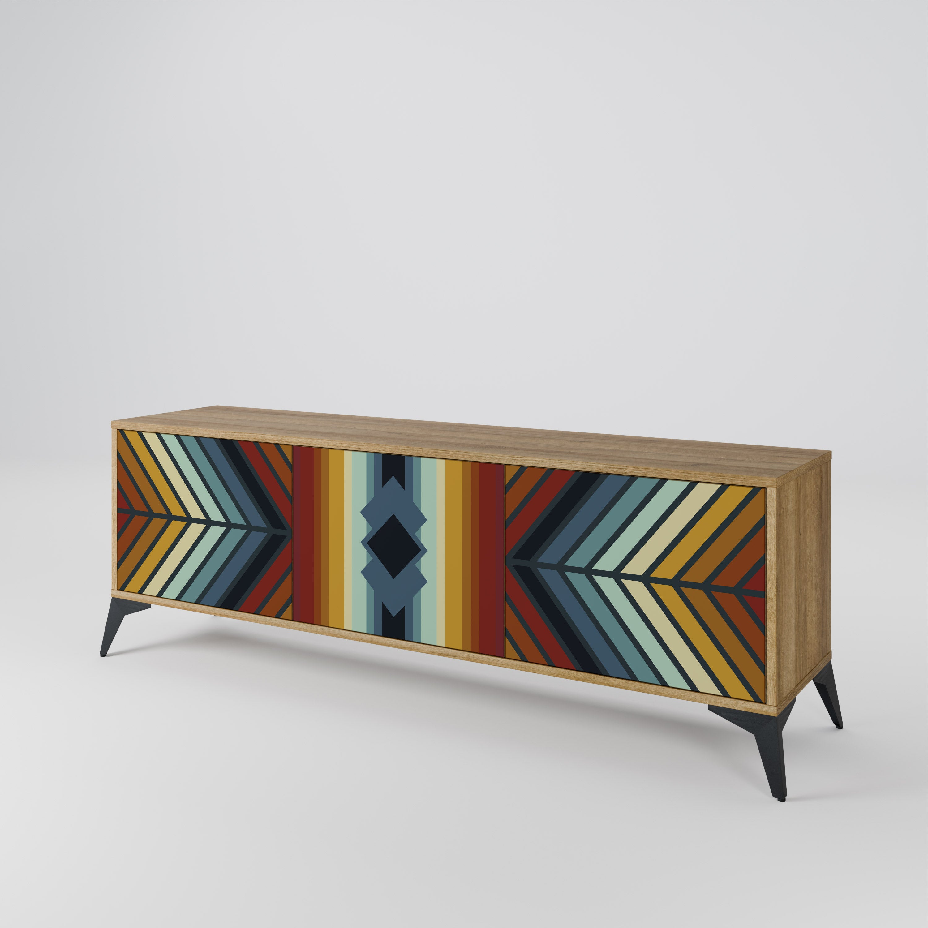 INDIGENOUS ZIGZAG Móvel de TV de 3 Portas