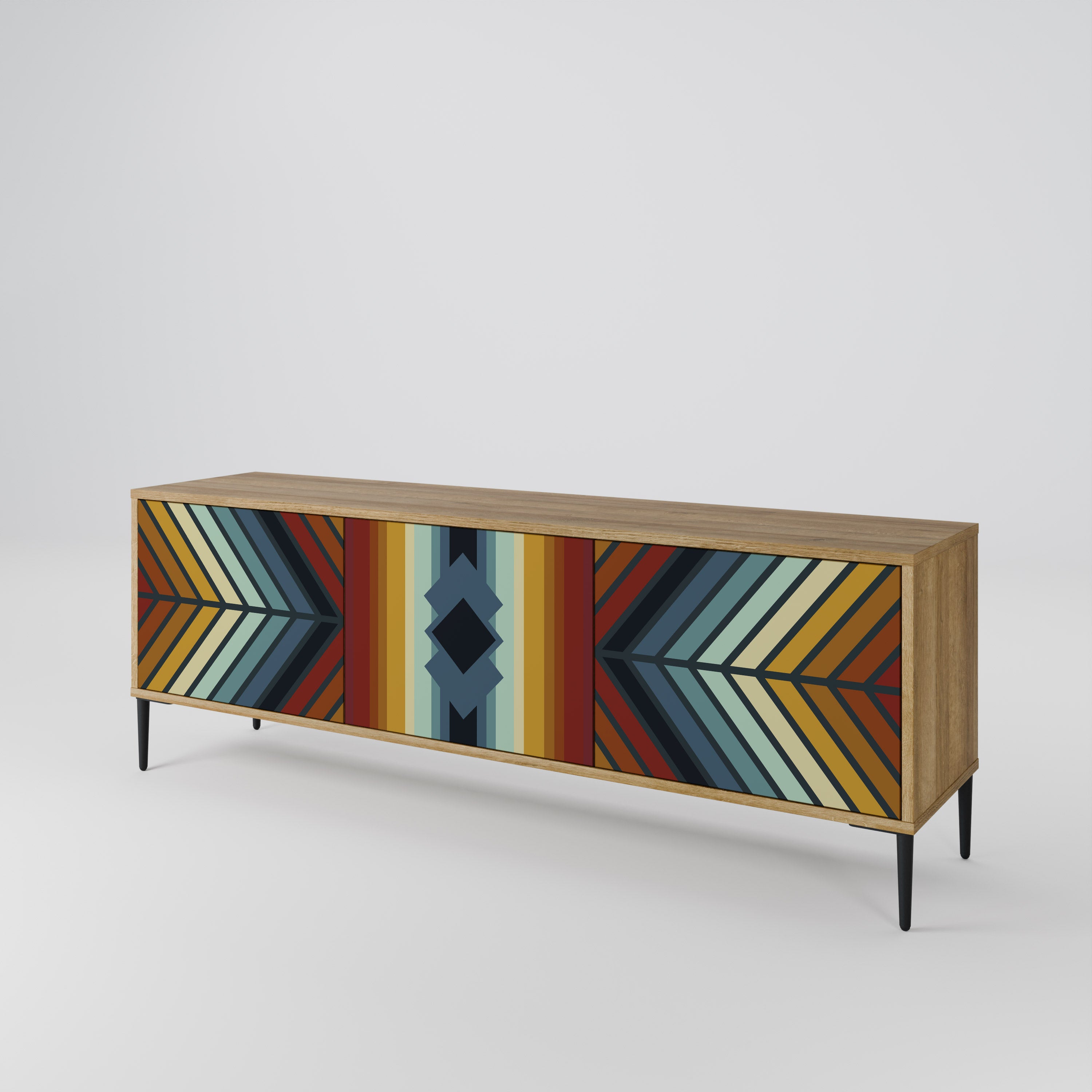 INDIGENOUS ZIGZAG Móvel de TV de 3 Portas
