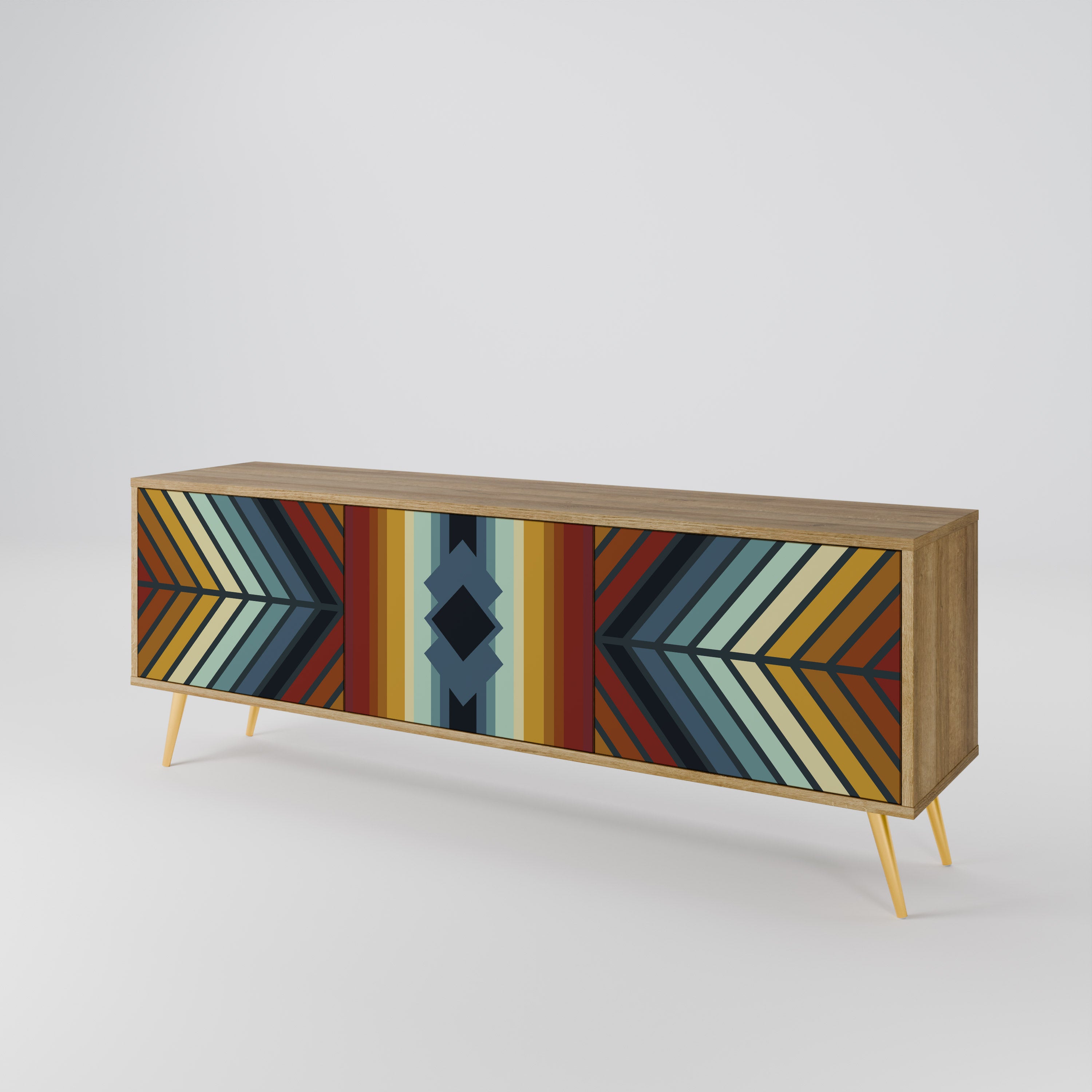 INDIGENOUS ZIGZAG Móvel de TV de 3 Portas