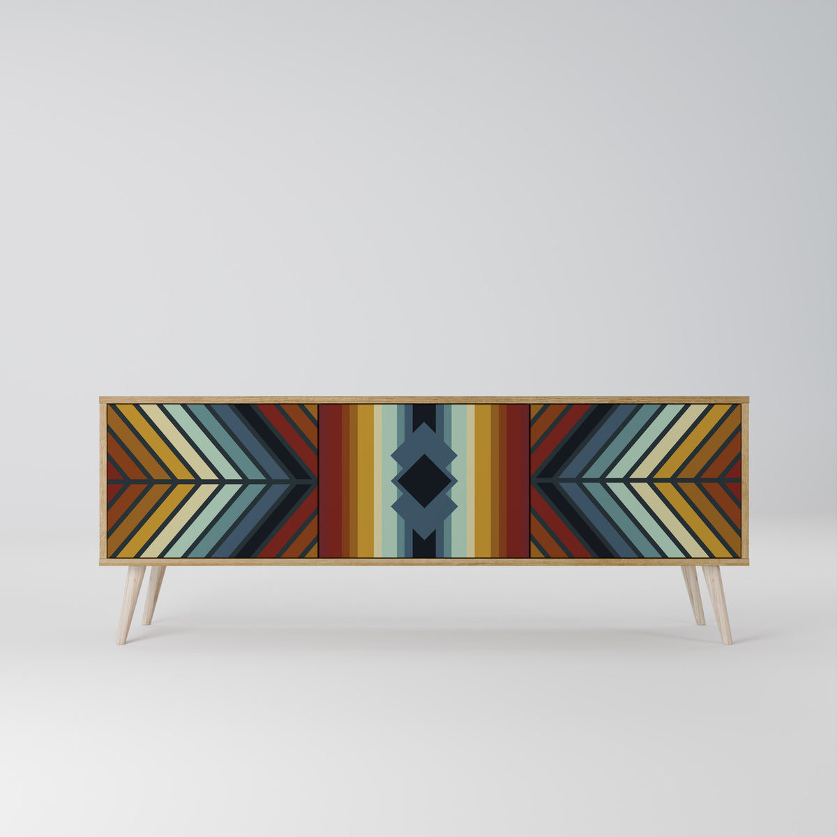 INDIGENOUS ZIGZAG Móvel de TV de 3 Portas