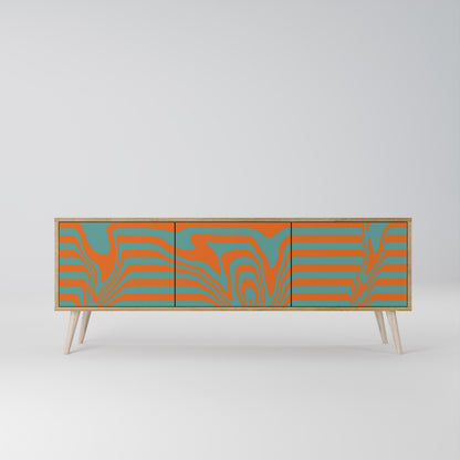LINE COLLAPSE 3-Door TV Cabinet