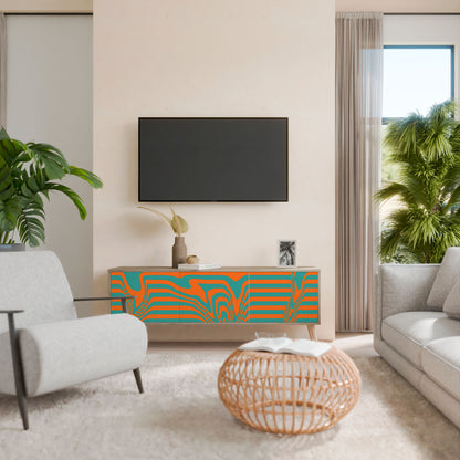 LINE COLLAPSE 3-Door TV Cabinet