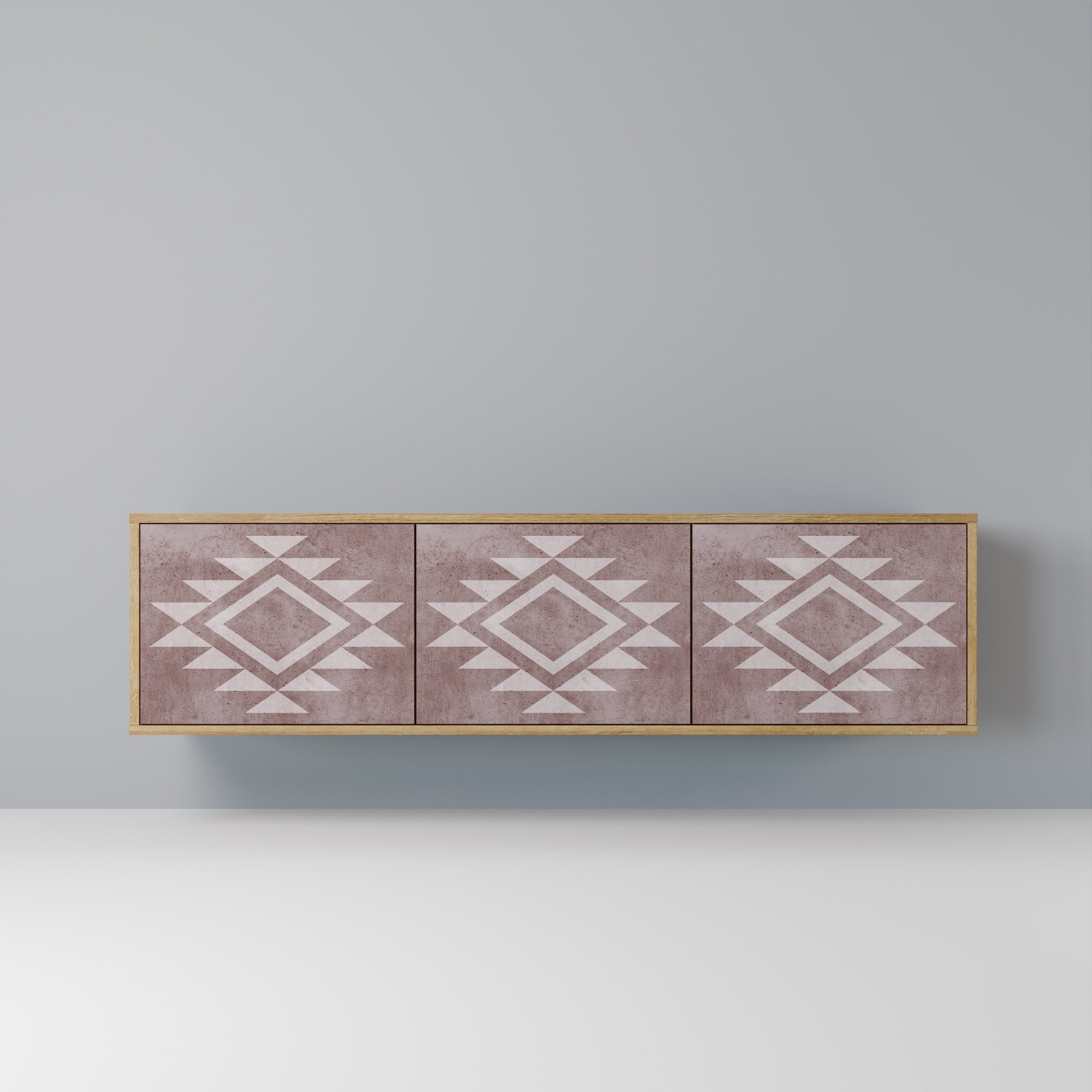 MARVEL MOSAIC Móvel de TV com 3 Portas em Efeito Carvalho