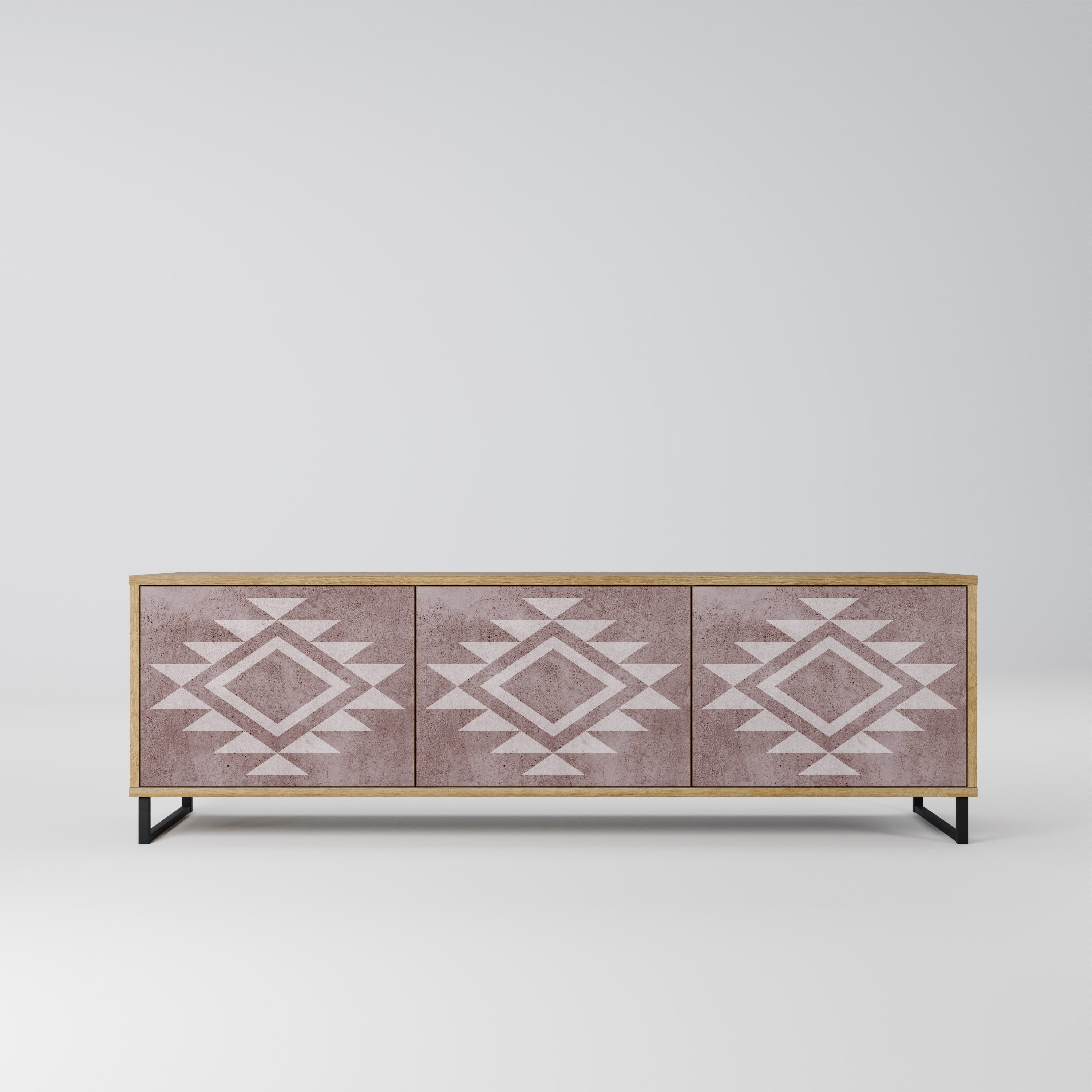 MARVEL MOSAIC Móvel de TV com 3 Portas em Efeito Carvalho