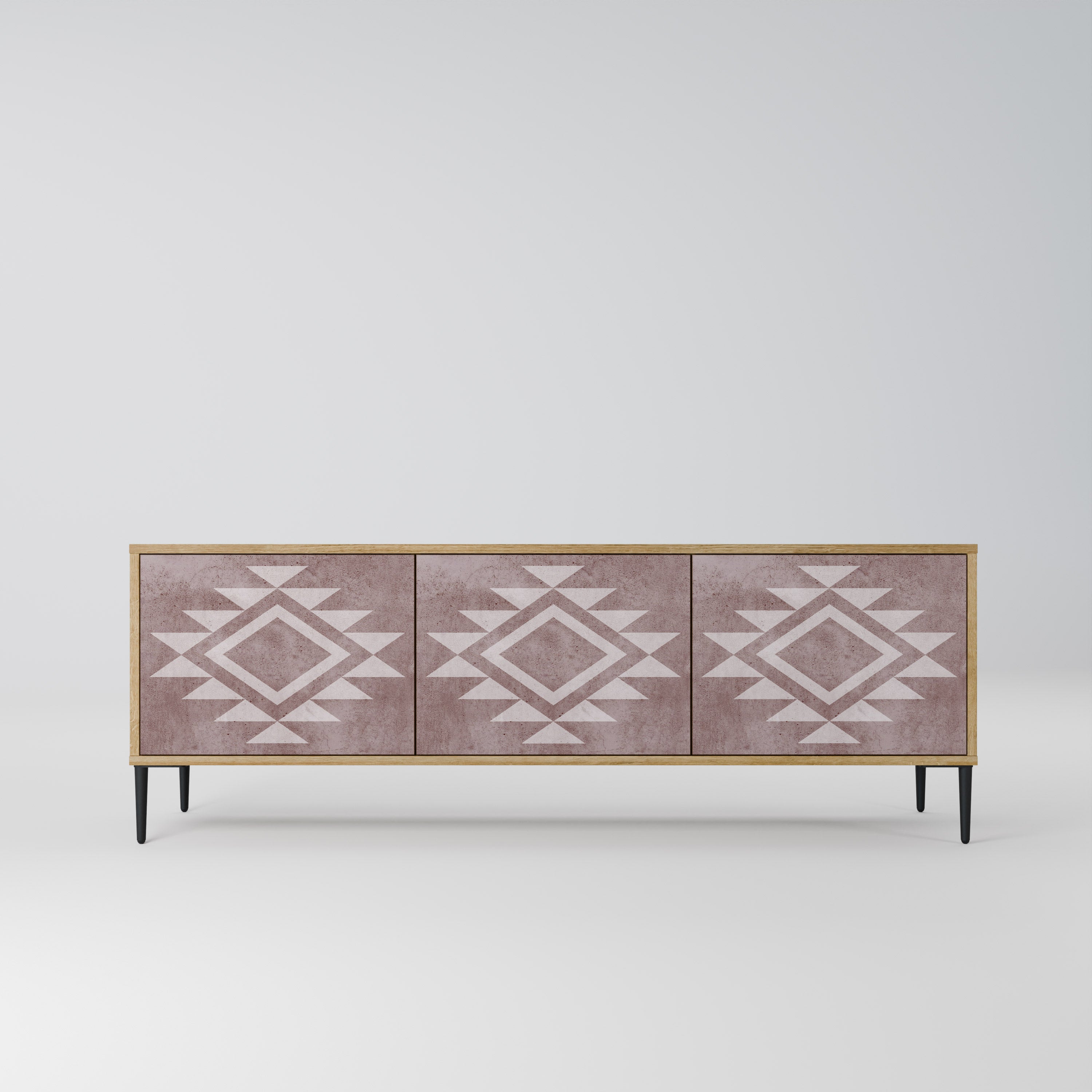 MARVEL MOSAIC Móvel de TV com 3 Portas em Efeito Carvalho