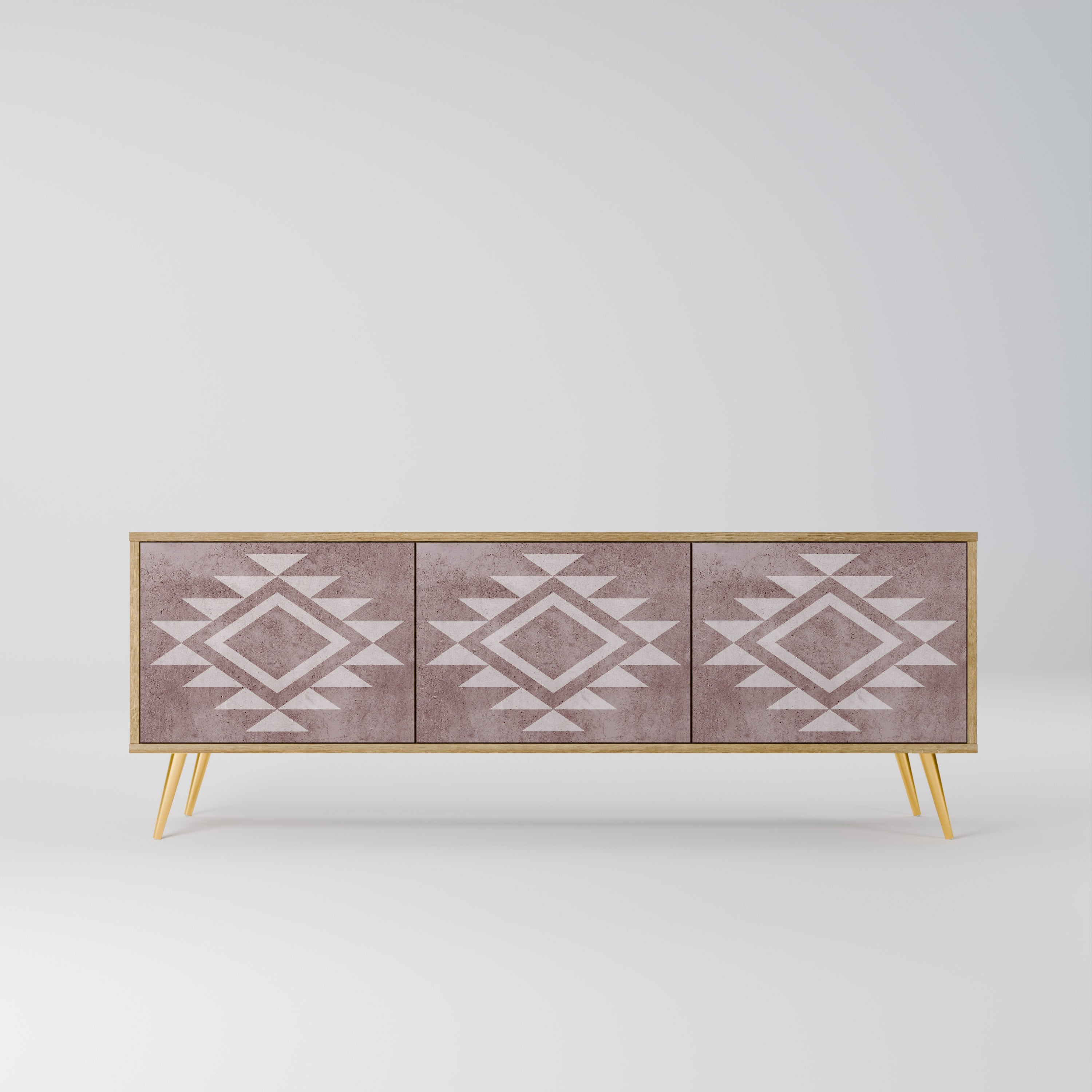 MARVEL MOSAIC Móvel de TV com 3 Portas em Efeito Carvalho