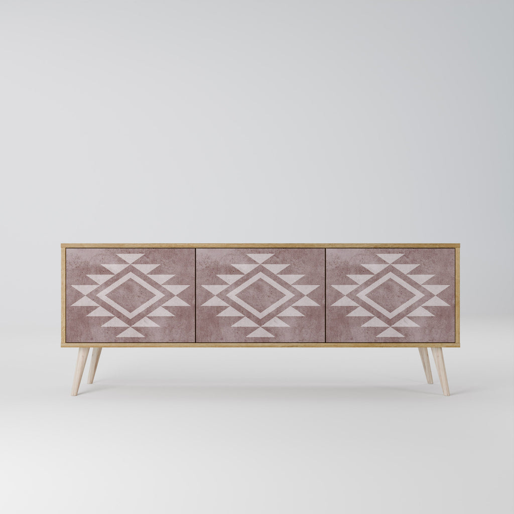 MARVEL MOSAIC Móvel de TV com 3 Portas em Efeito Carvalho