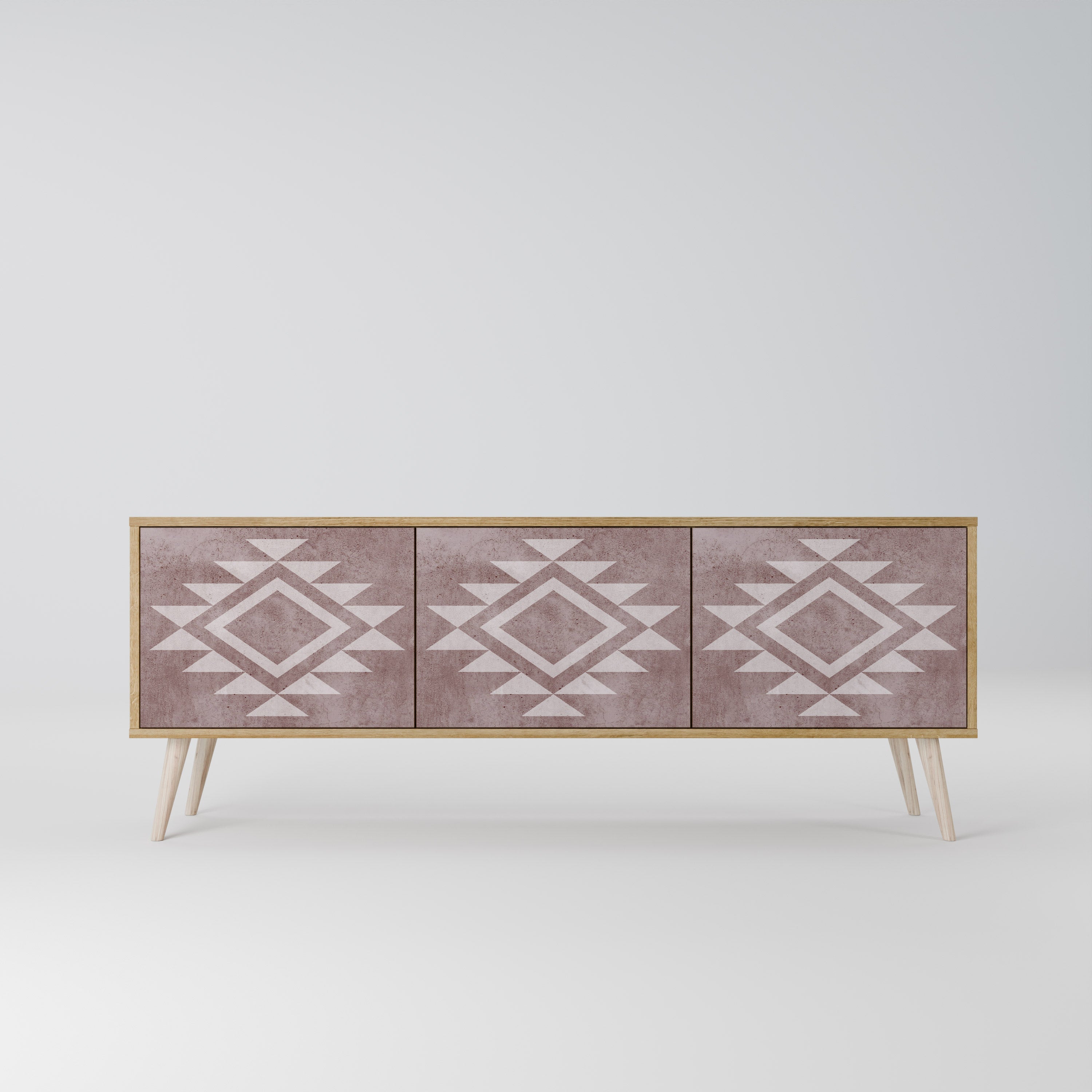 MARVEL MOSAIC Móvel de TV com 3 Portas em Efeito Carvalho