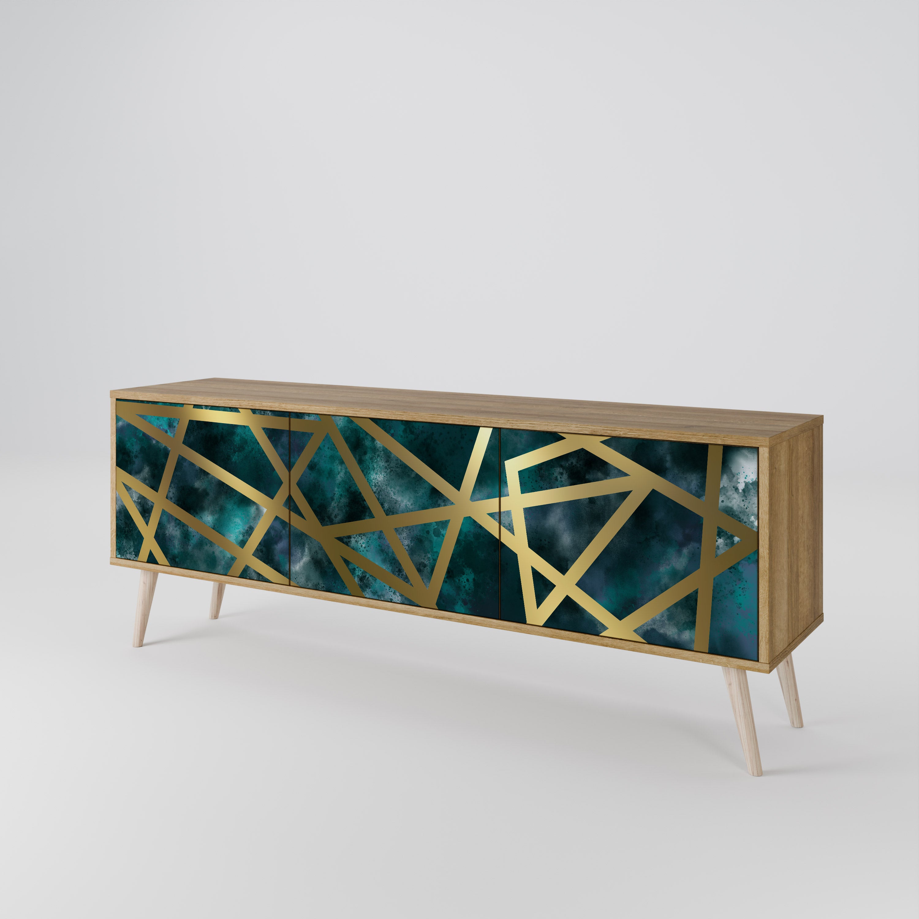 THE LABYRINTH OF GOLD 3-Door TV Cabinet