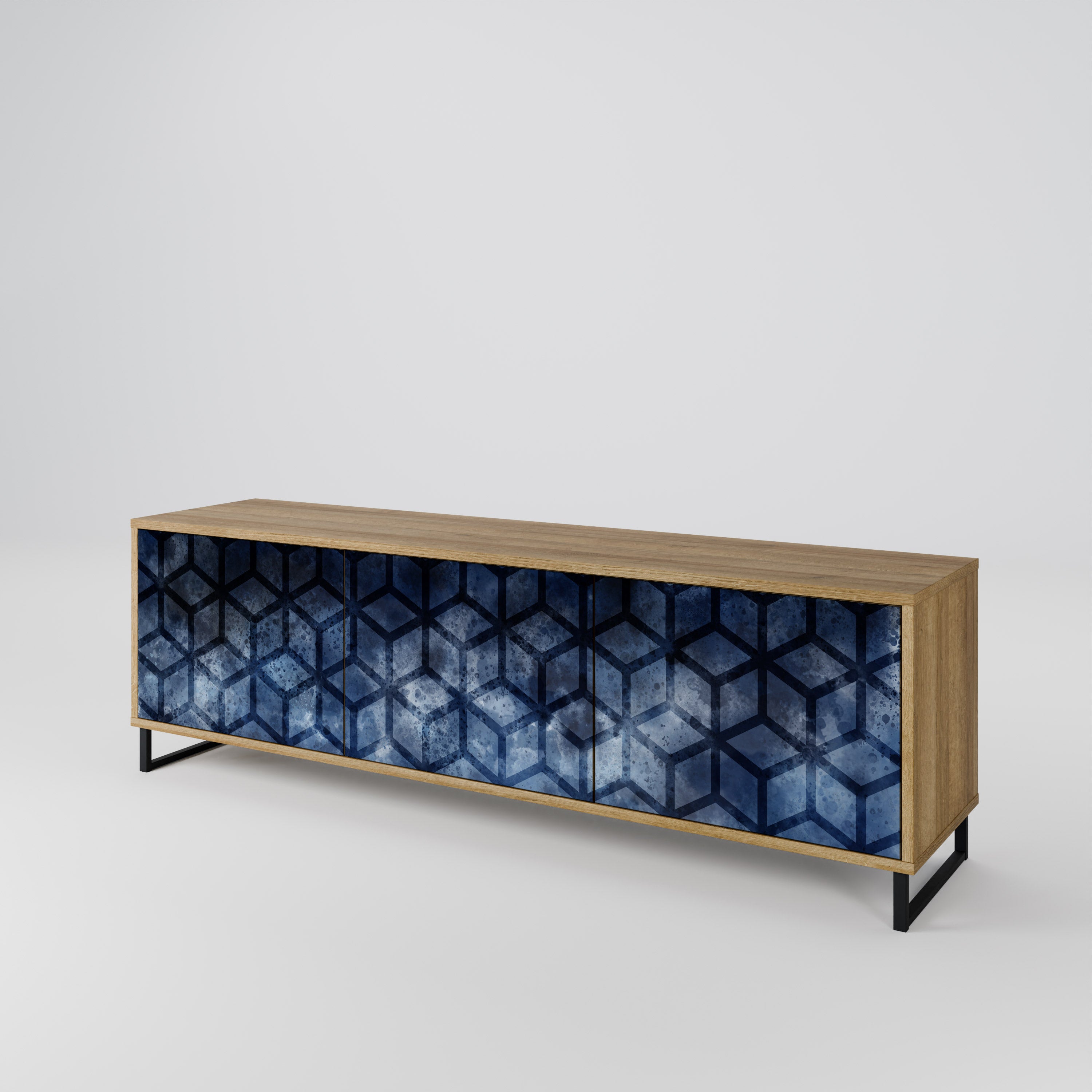 CUBIC MIST 3-Door TV Cabinet